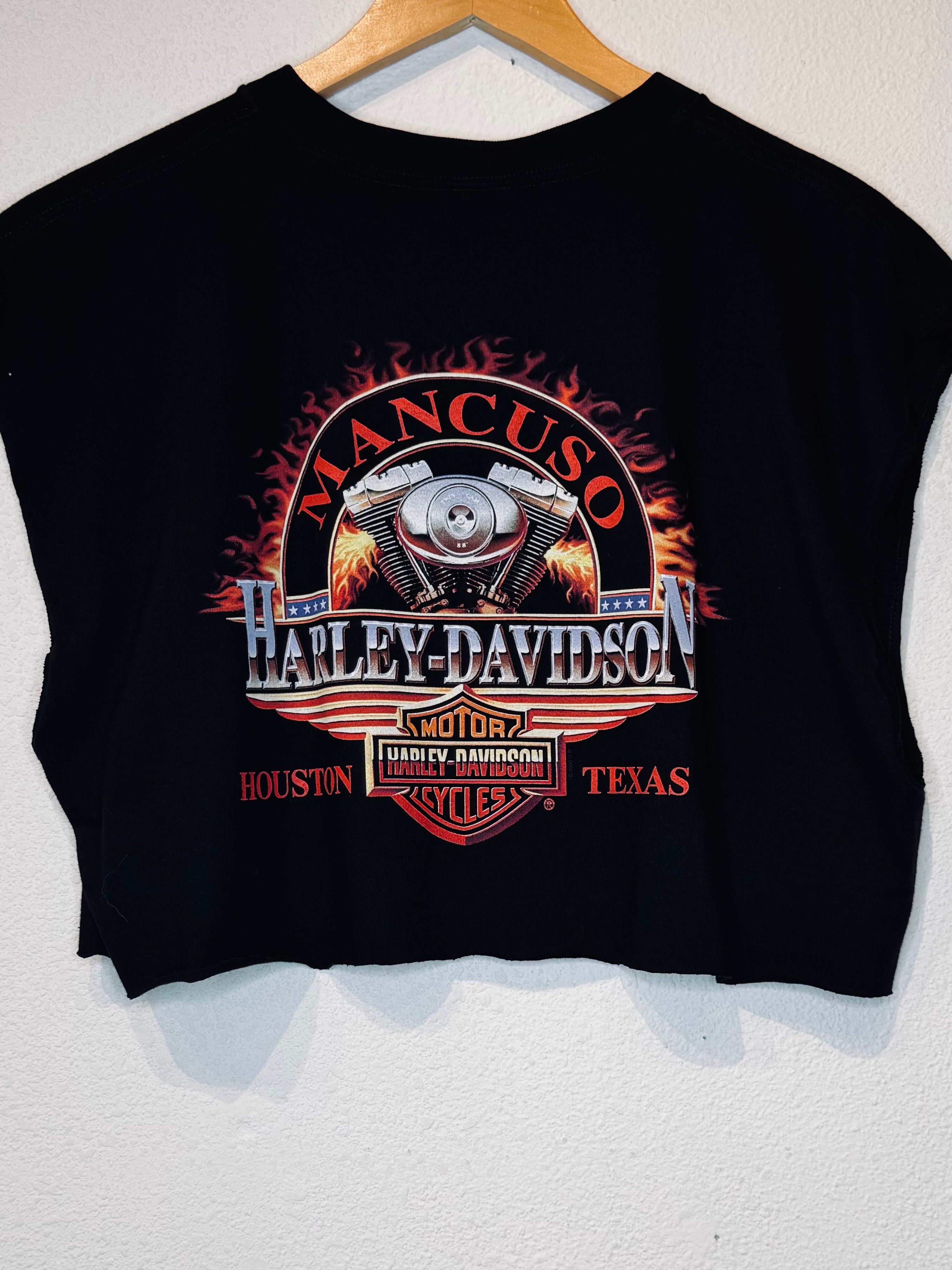 Houston Harley Vintage Crop Tank