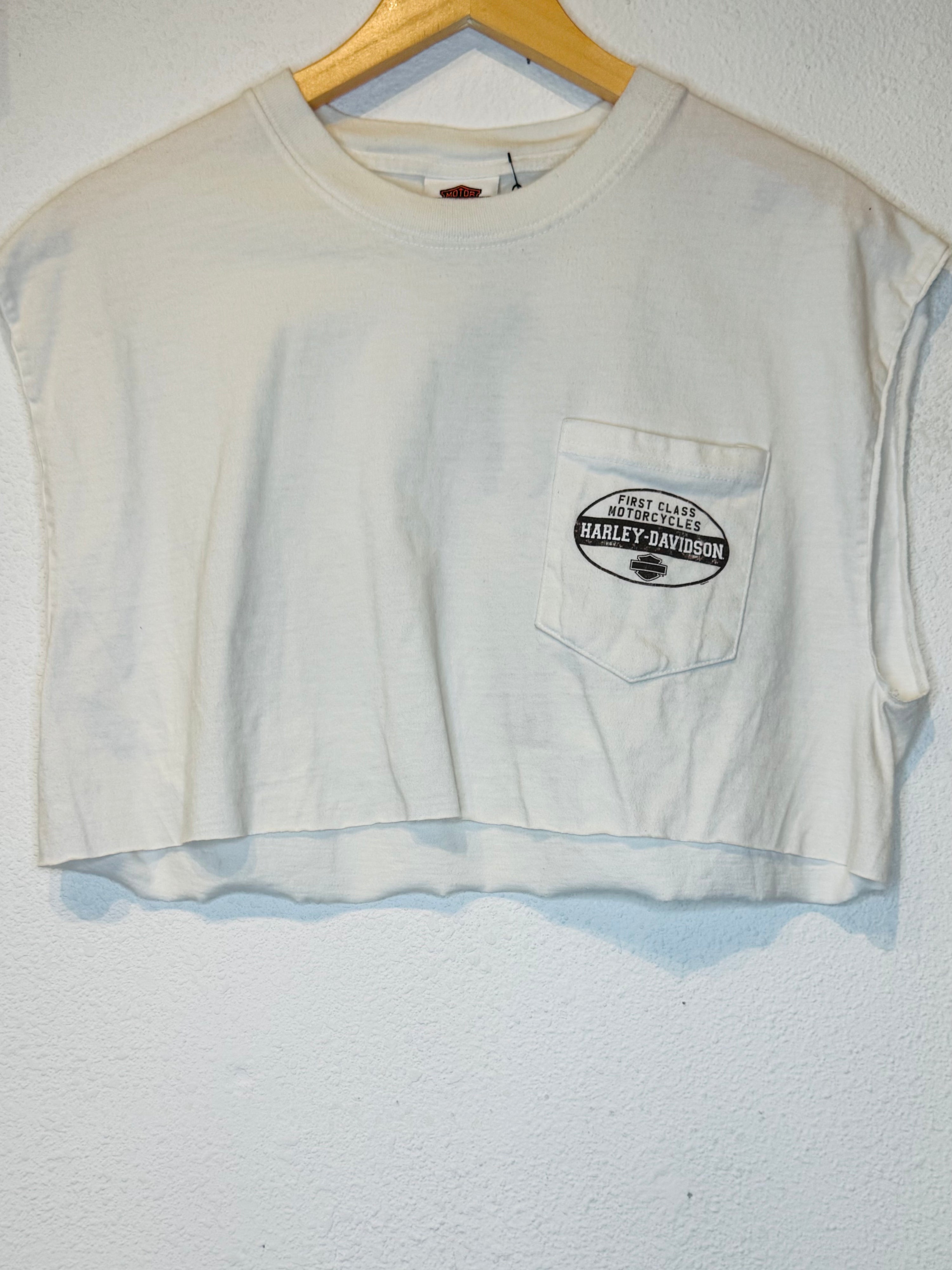 Wyoming Harley Vintage Crop Tank