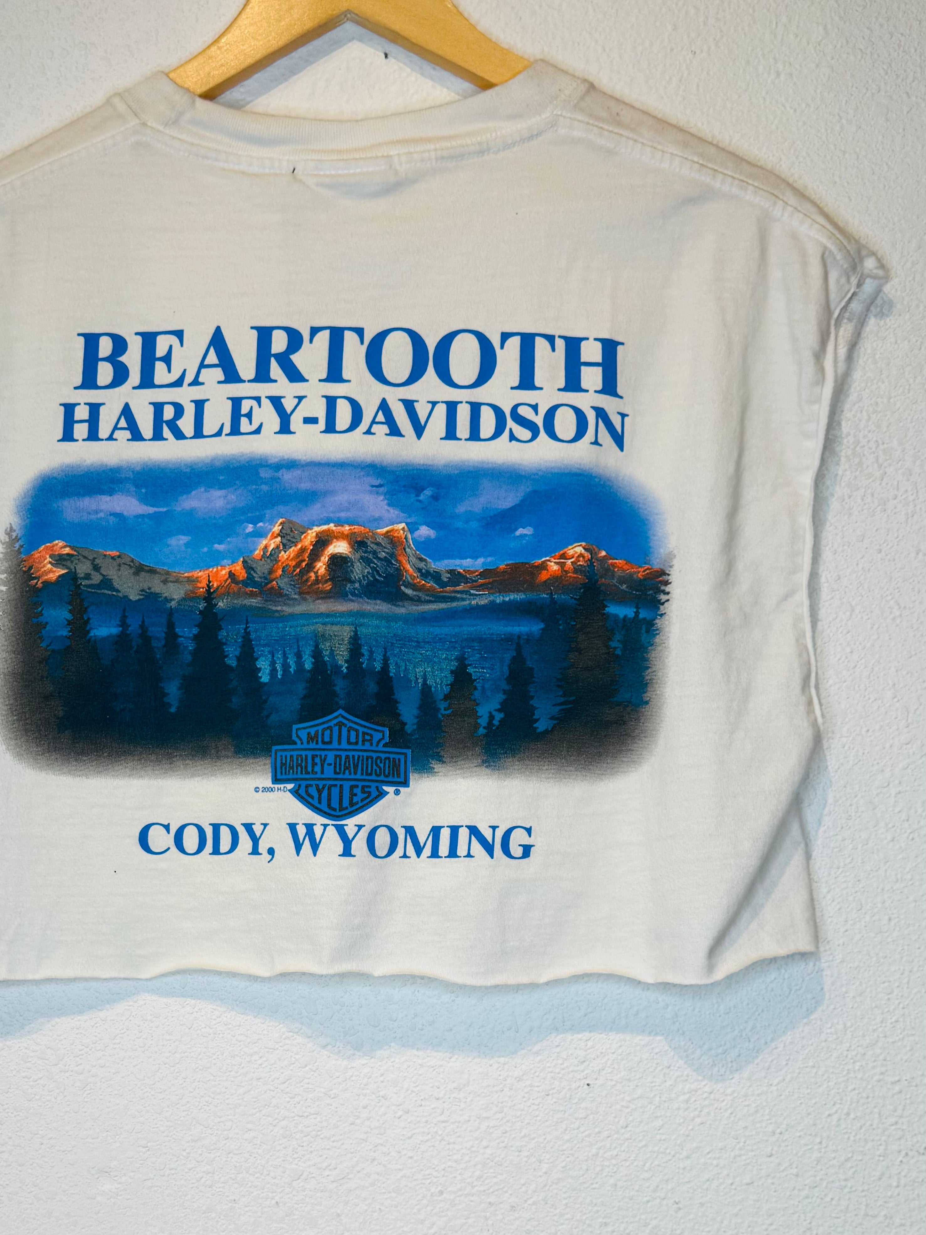 Wyoming Harley Vintage Crop Tank