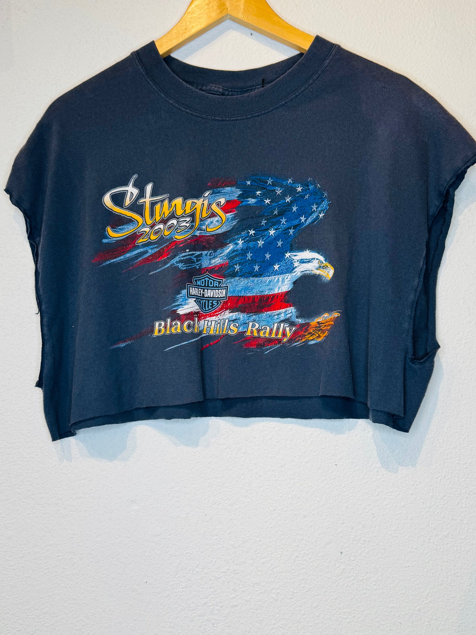 Sturgis '03 Harley Vintage Crop Tank