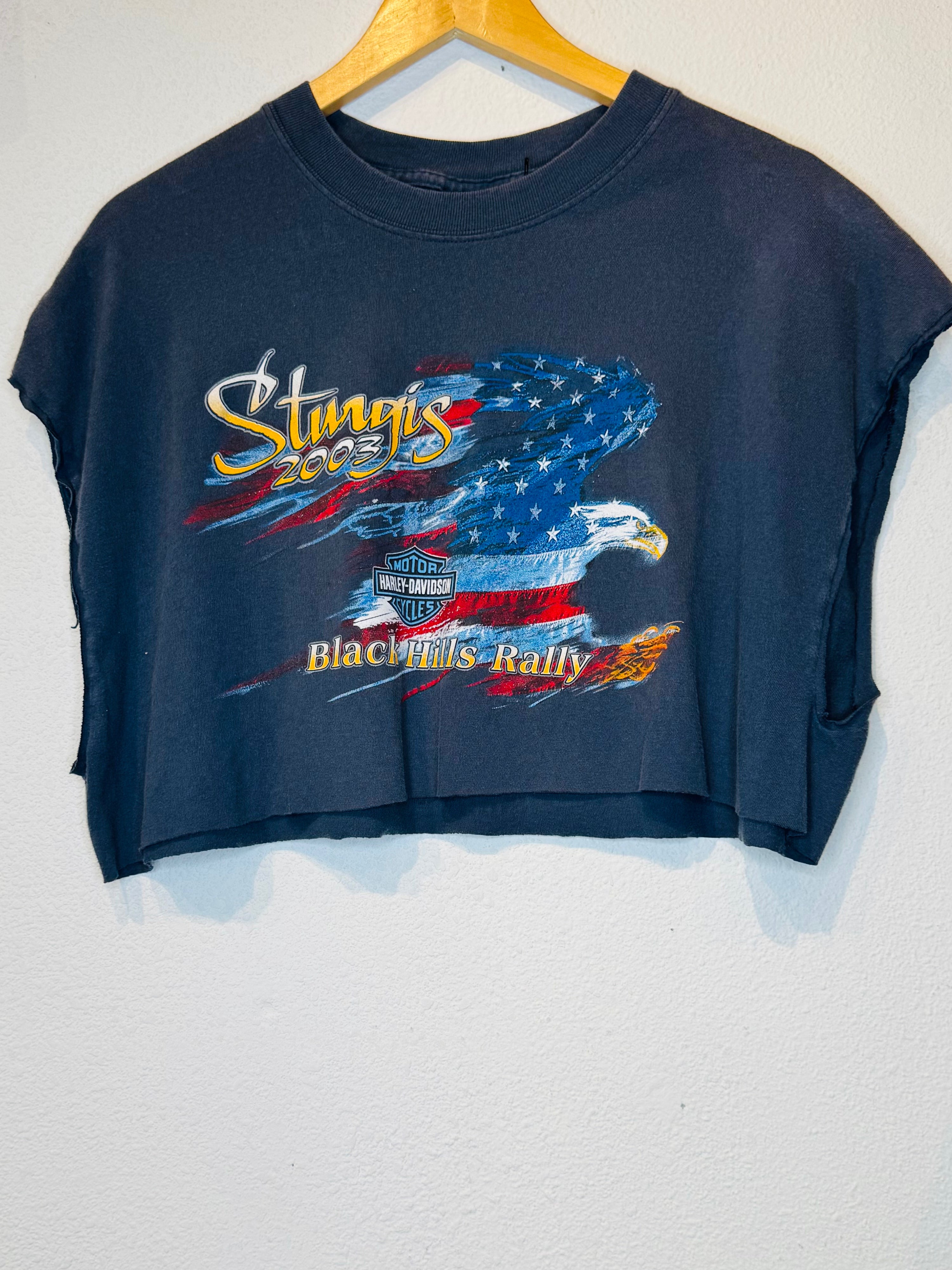 Sturgis '03 Harley Vintage Crop Tank