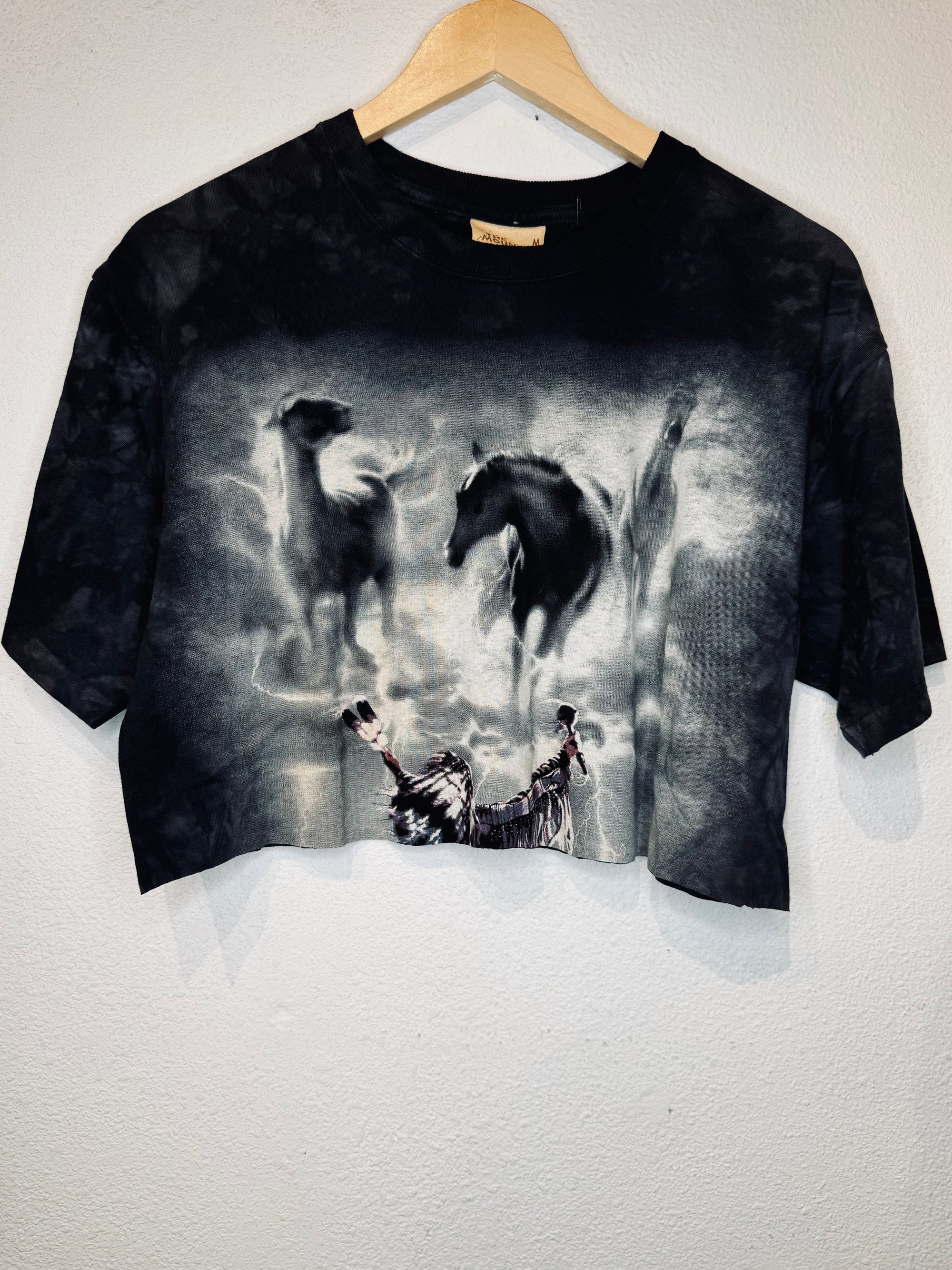 Faded Horses Vintage Crop Tee