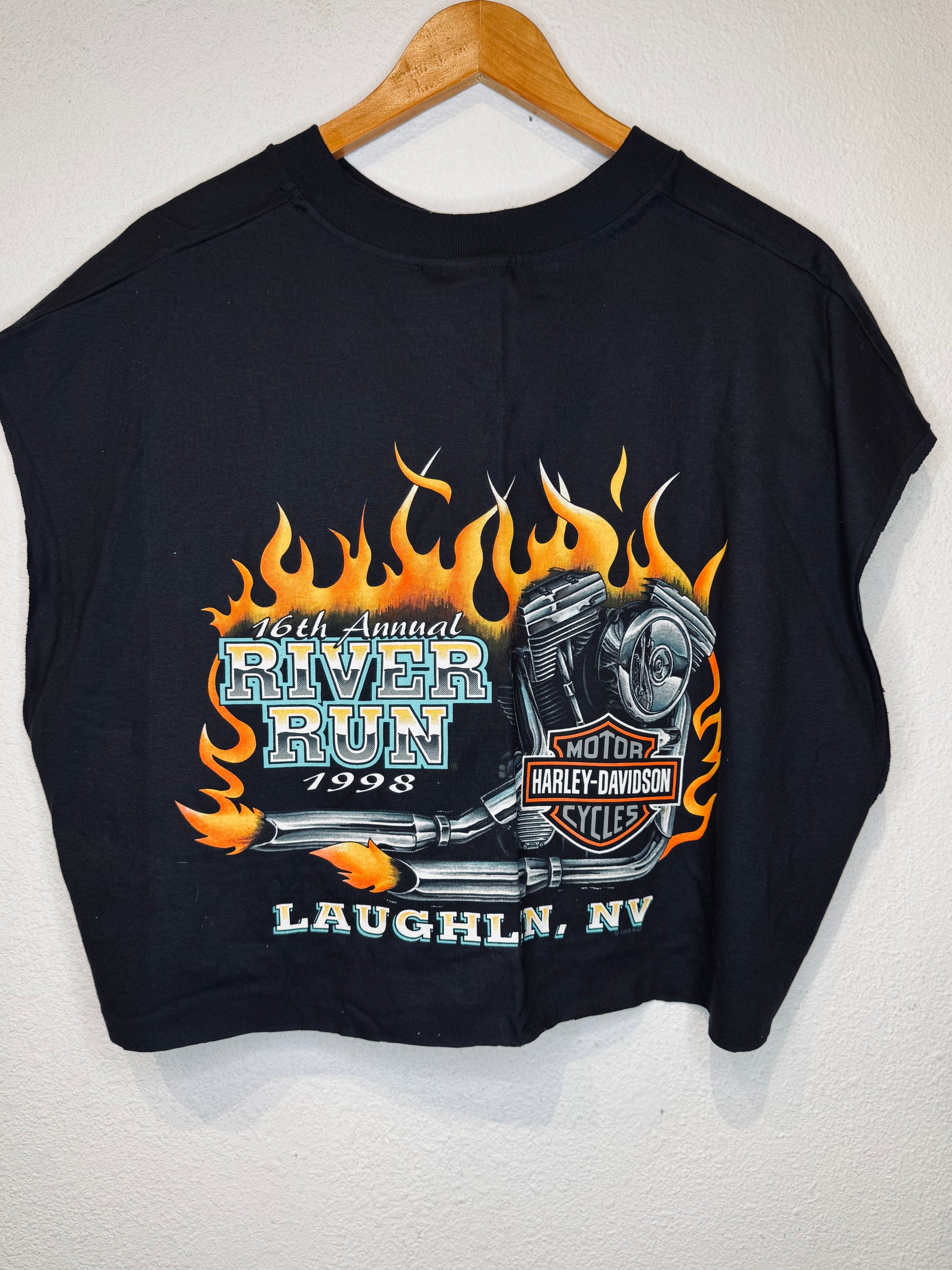 Laughlin '98 Harley Vintage Crop Tank