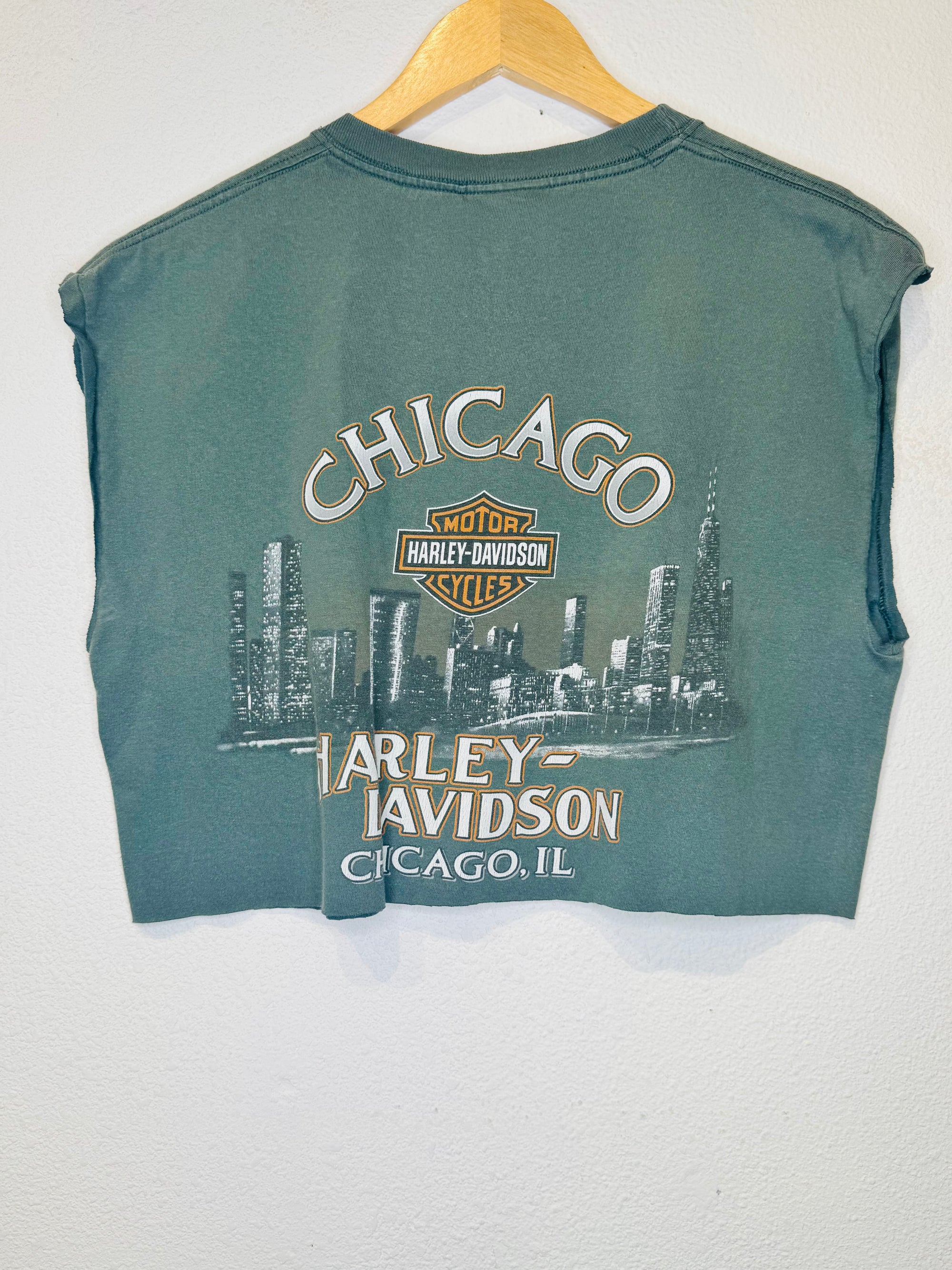 Chicago Harley Vintage Crop Tank