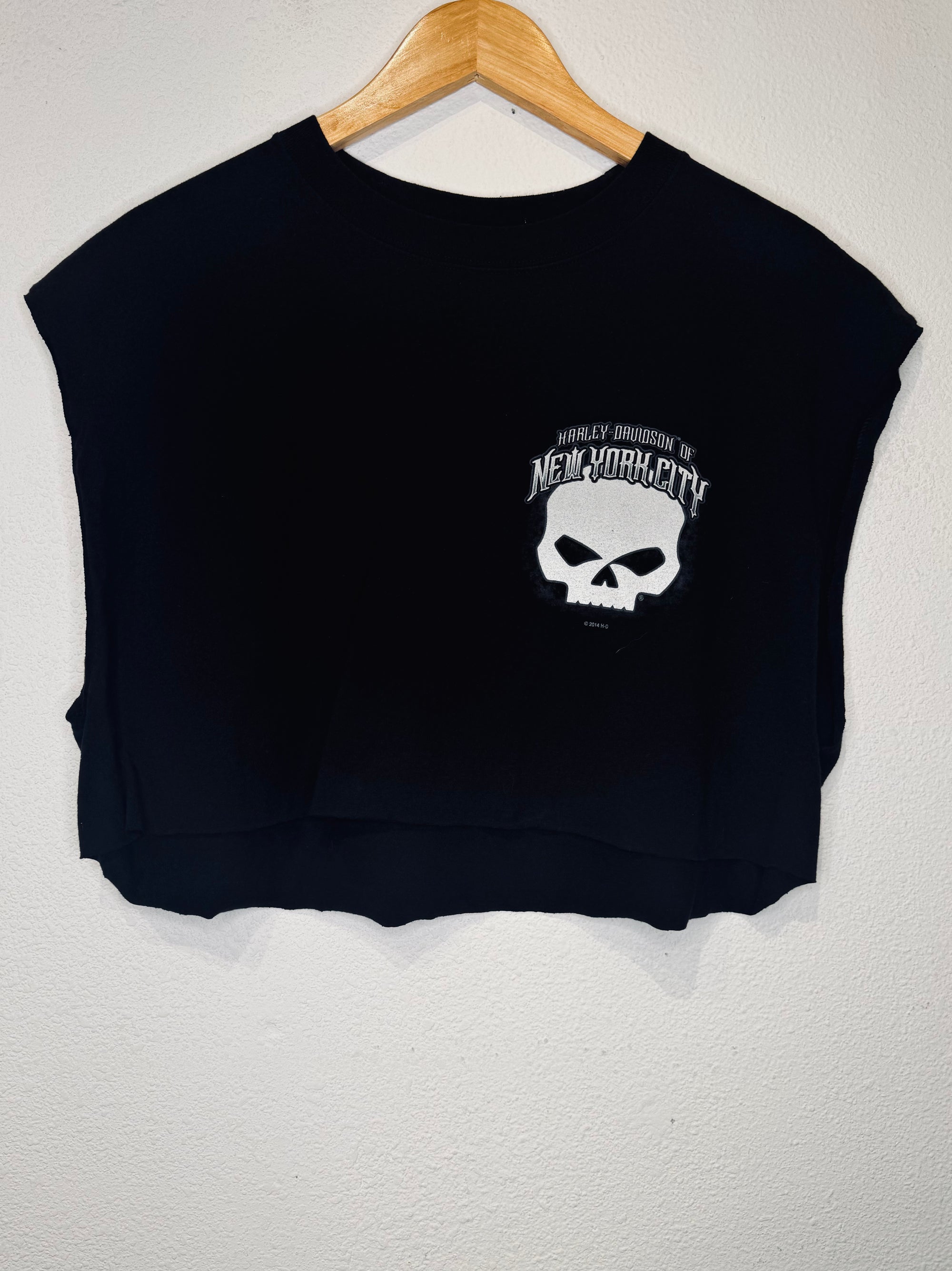 New York Harley Vintage Crop Tank