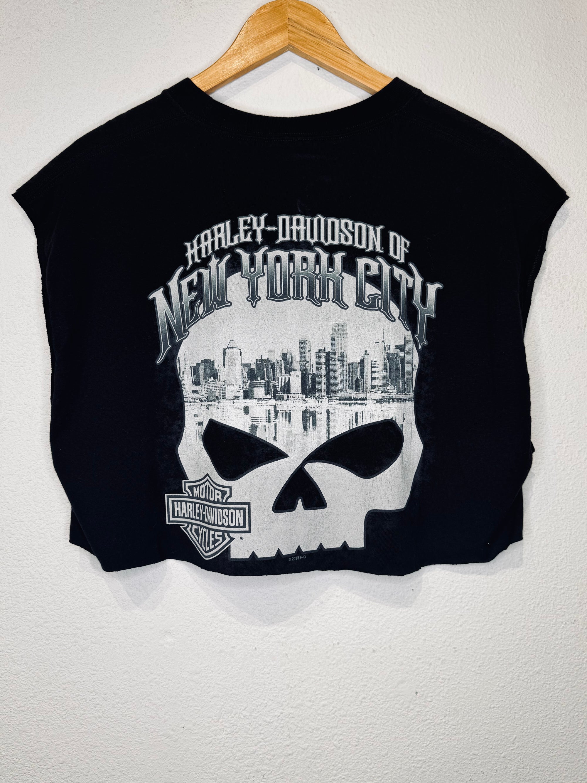 New York Harley Vintage Crop Tank