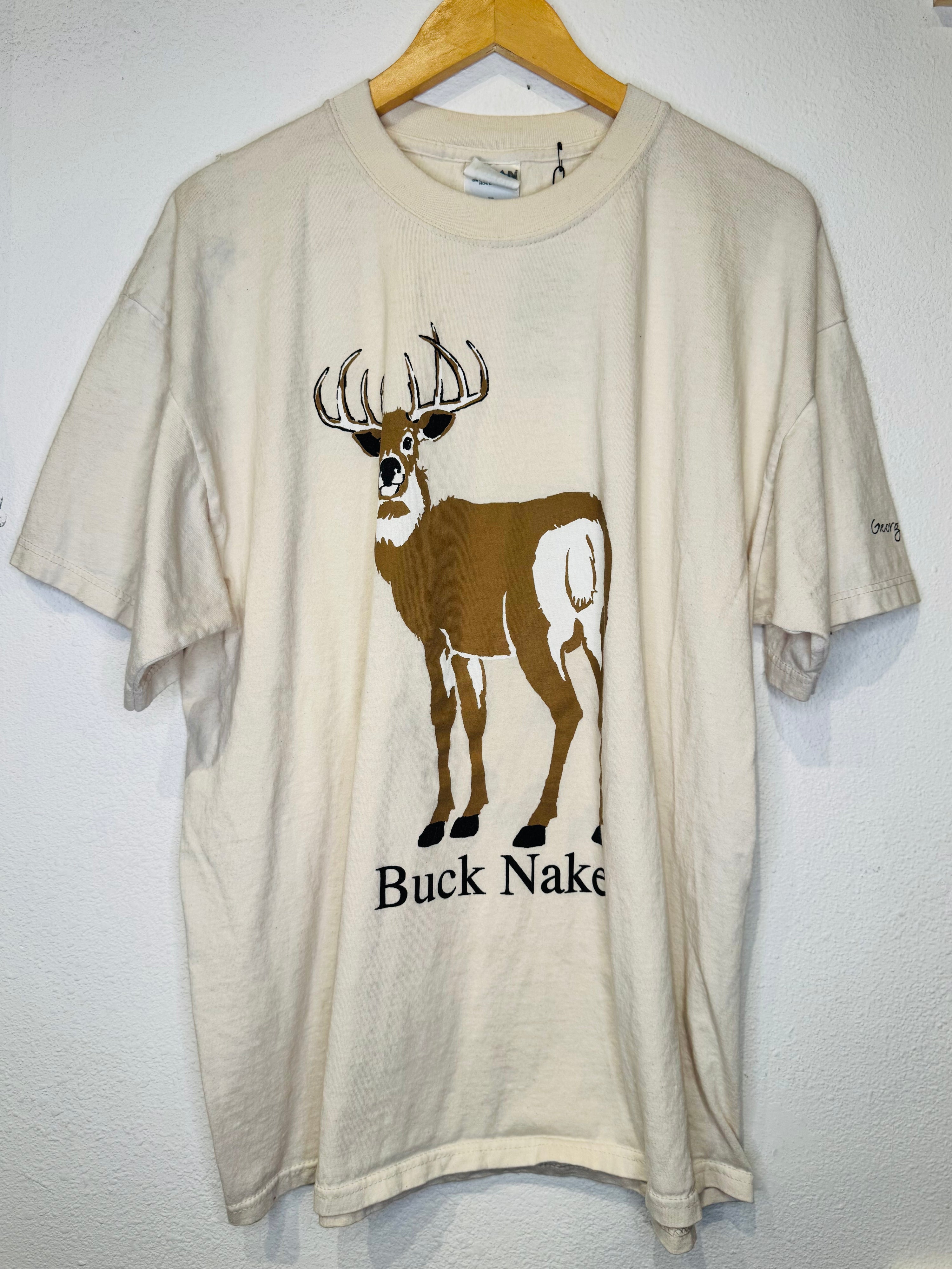 Buck Naked Vintage Tee