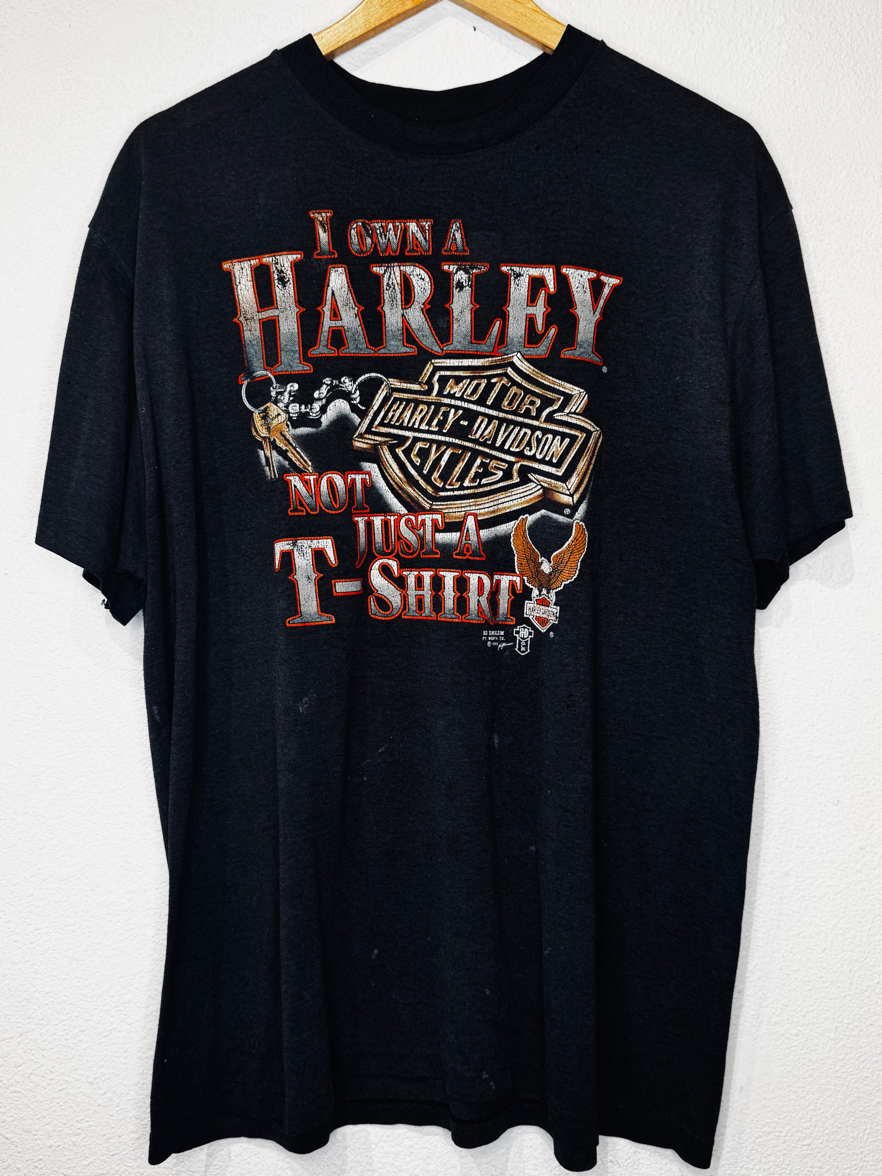 Own a Harley 3D Emblem Vintage Tee