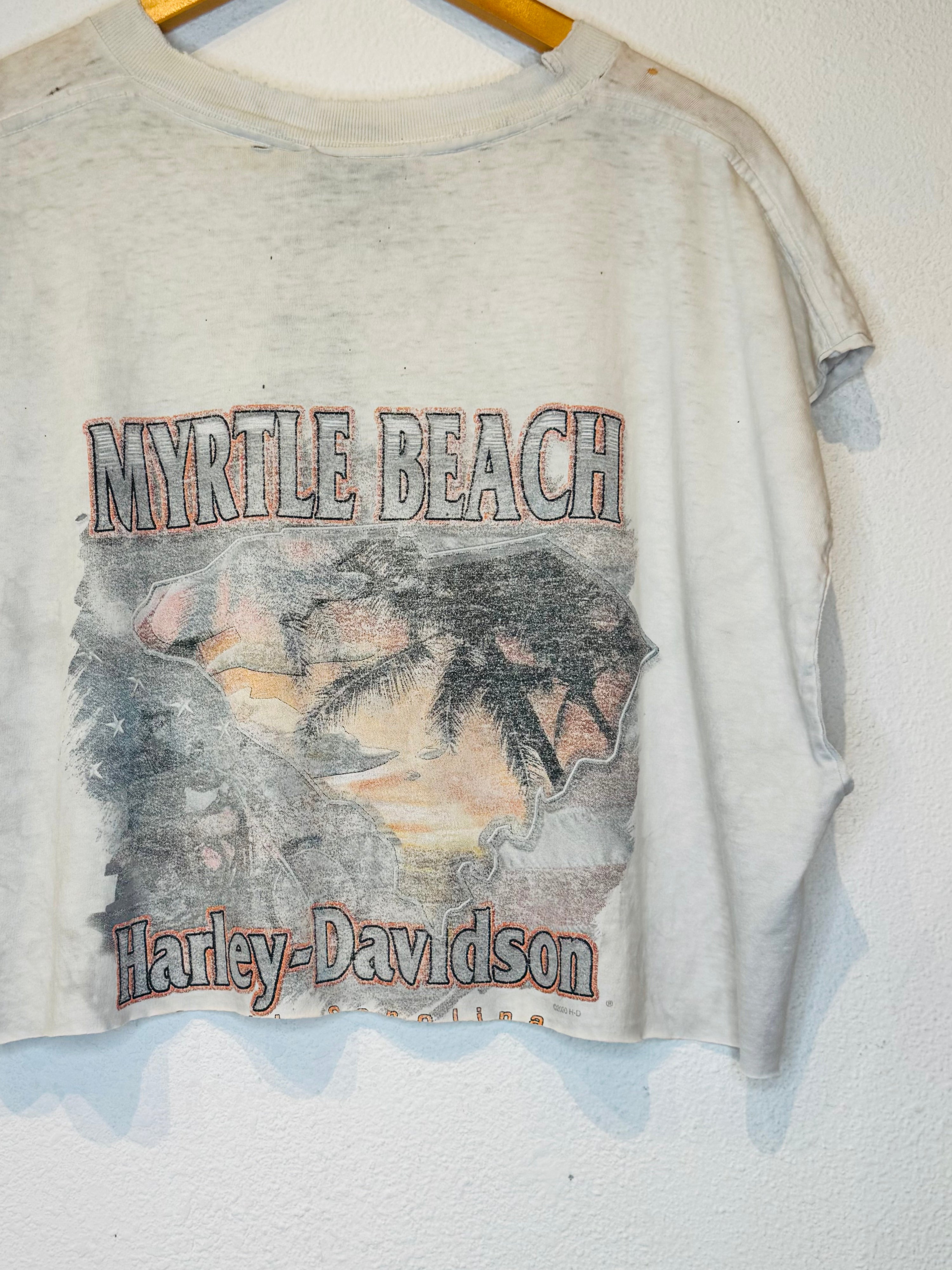 Myrtle Beach Harley Vintage Crop Tank