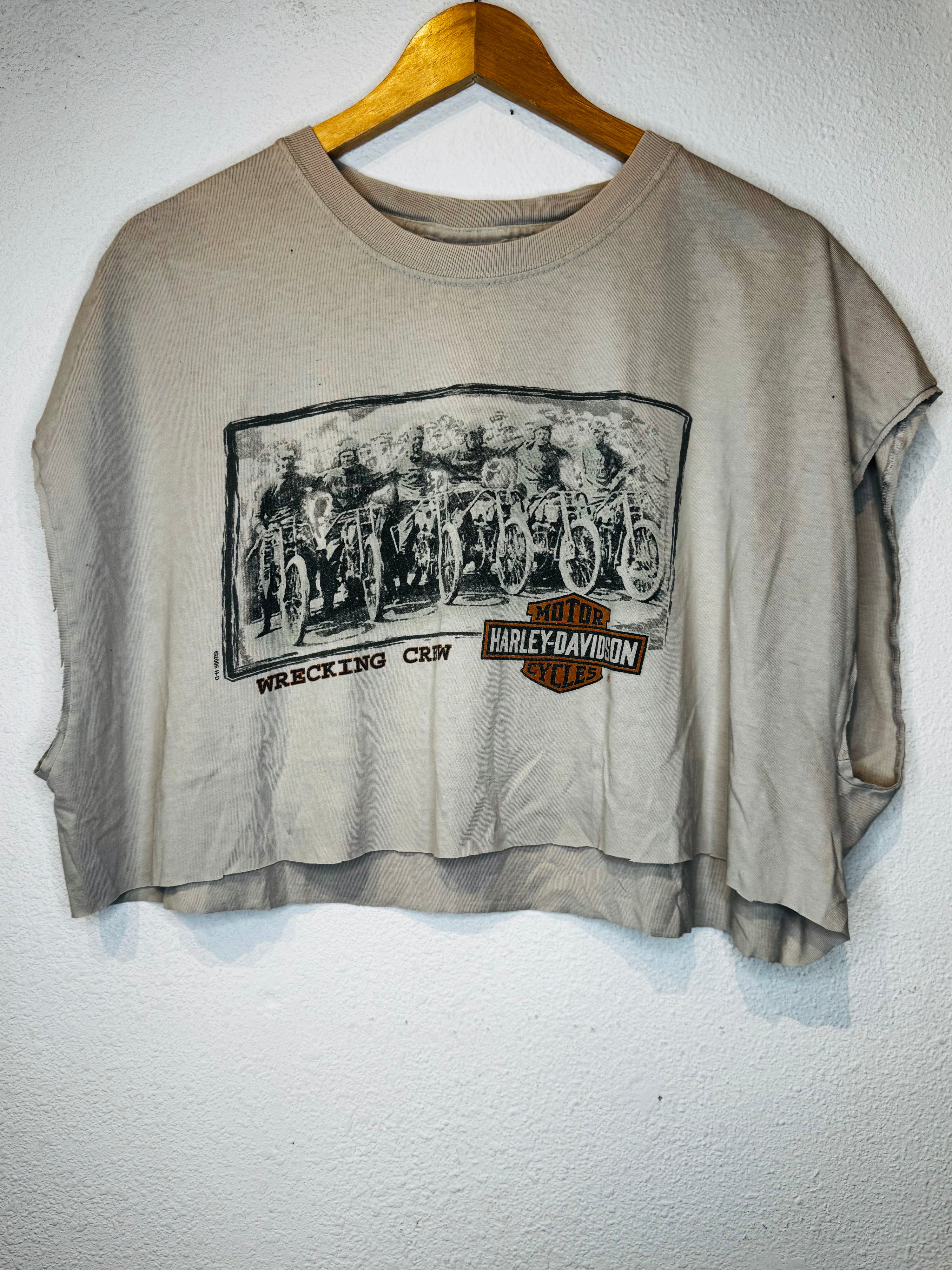 Wrecking Crew Harley Vintage Crop Tank