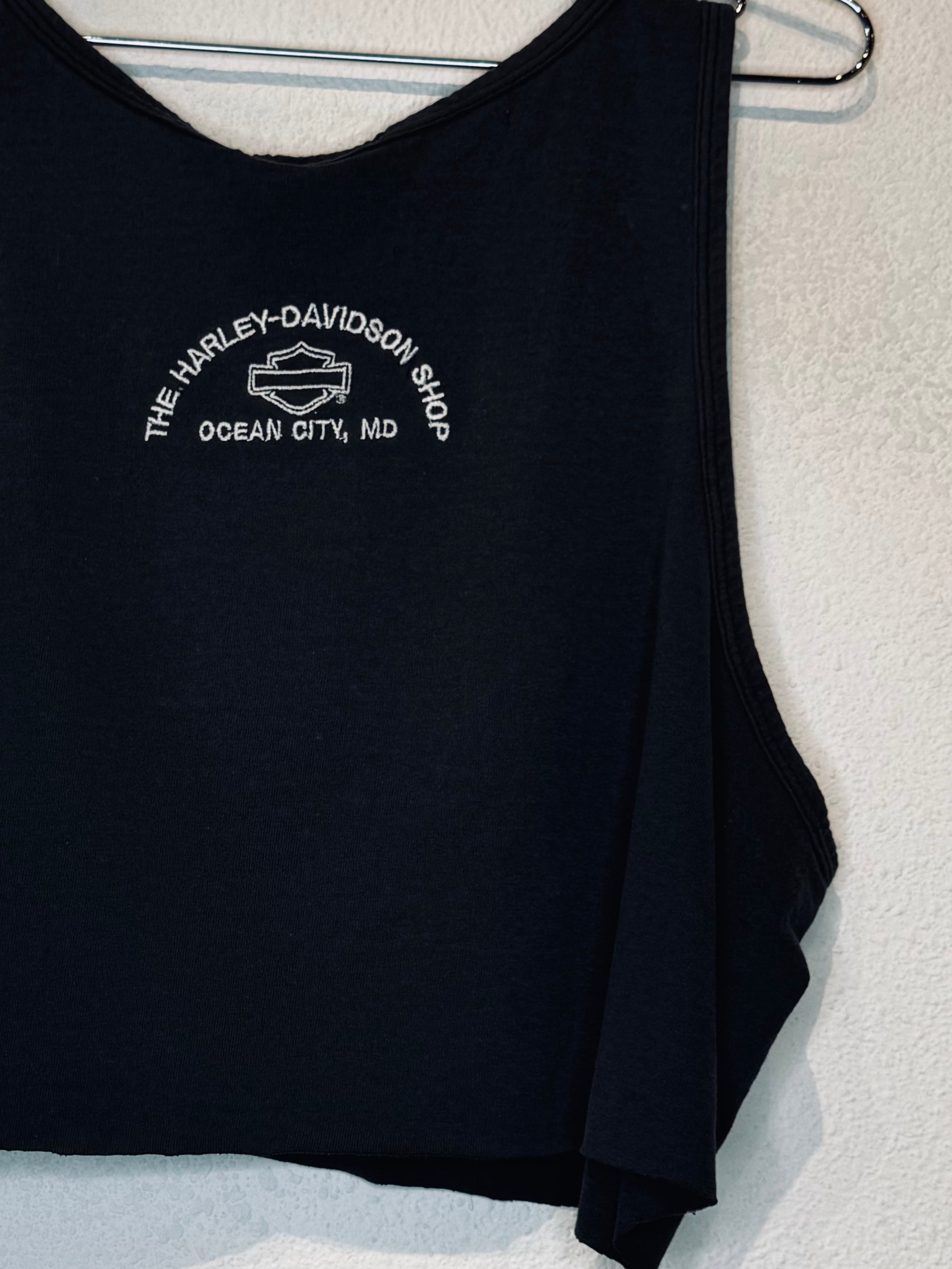 Ocean City Harley Vintage Crop Tank