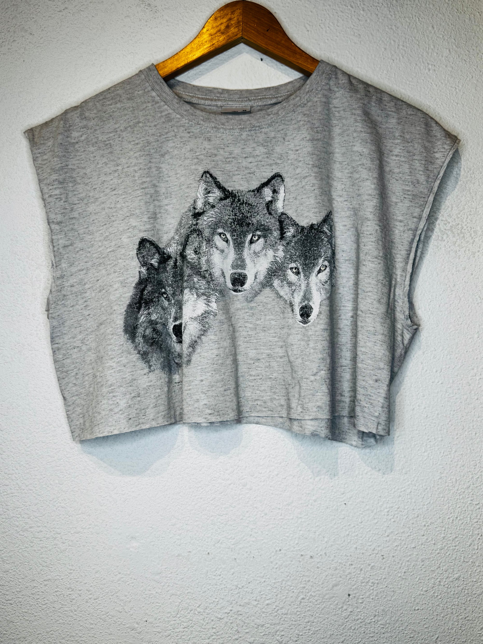 Wolves Vintage Crop Tank