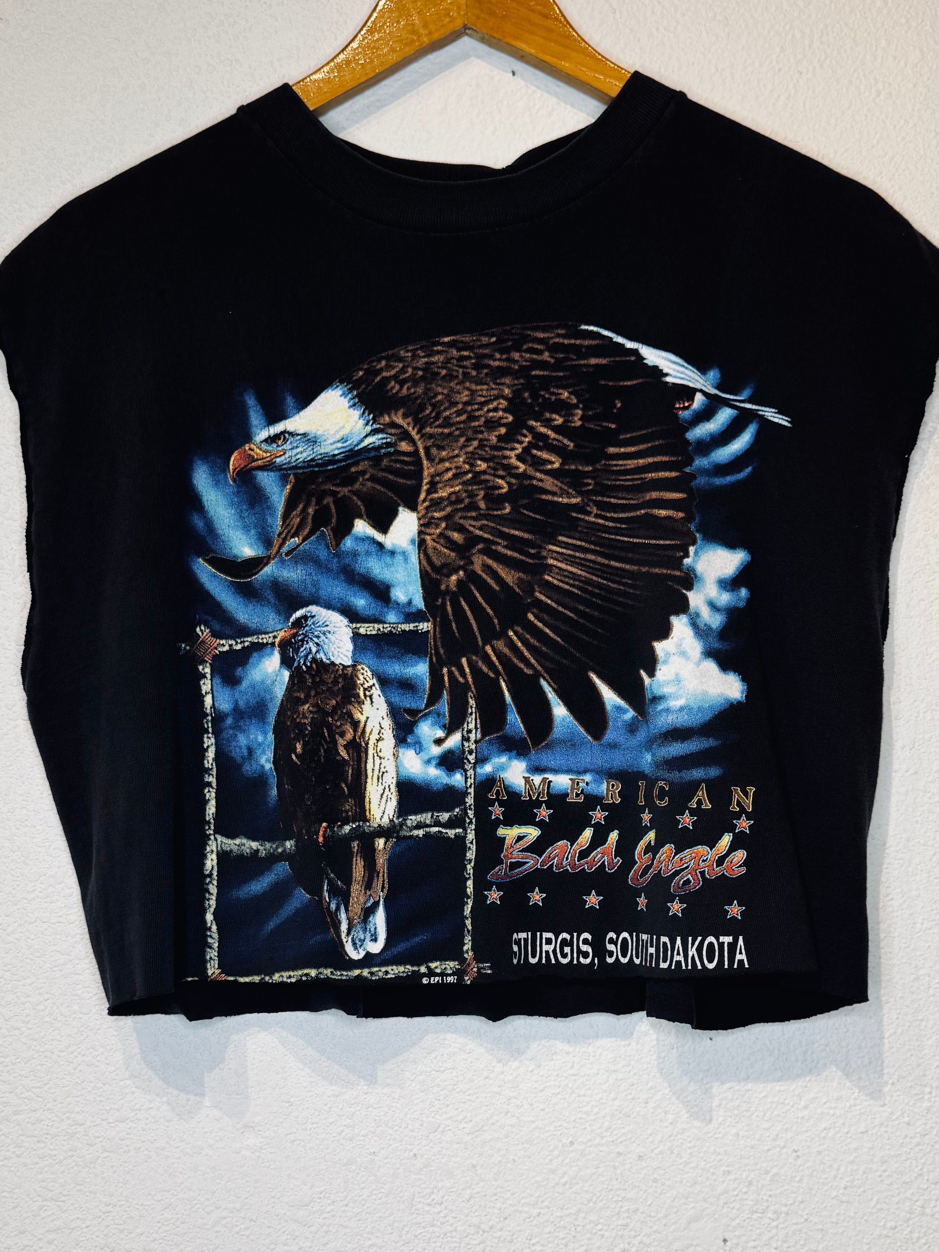 Bald Eagle Vintage Crop Tank
