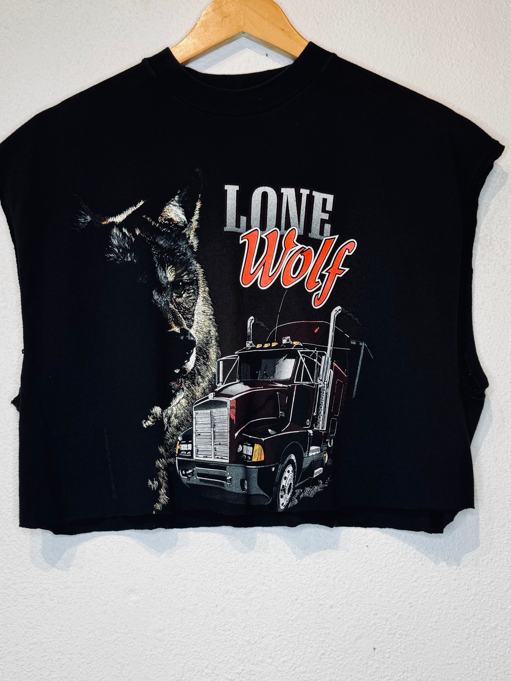 Lone Wolf Vintage Crop Tank