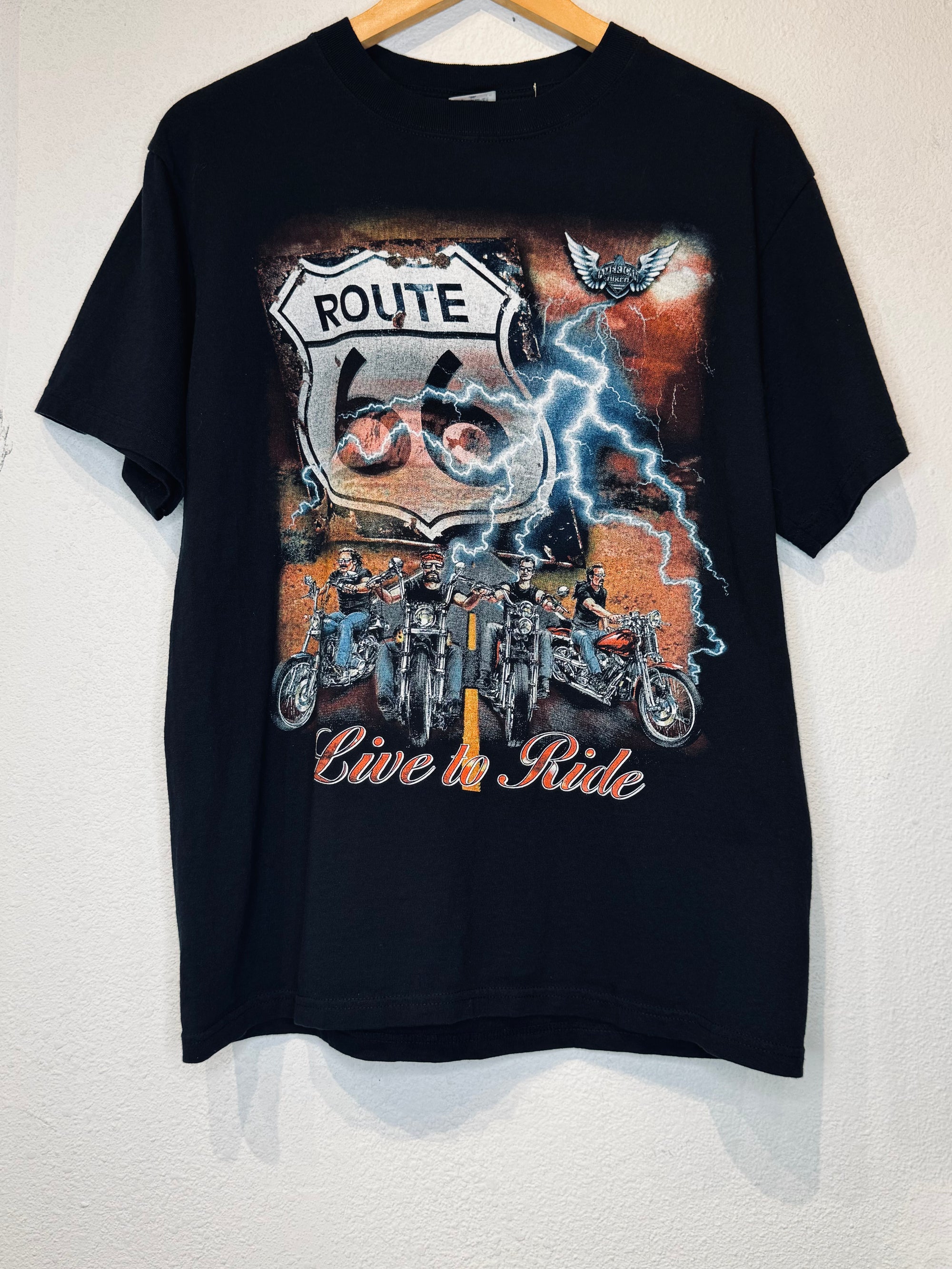 Live to Ride Route 66 Vintage Tee