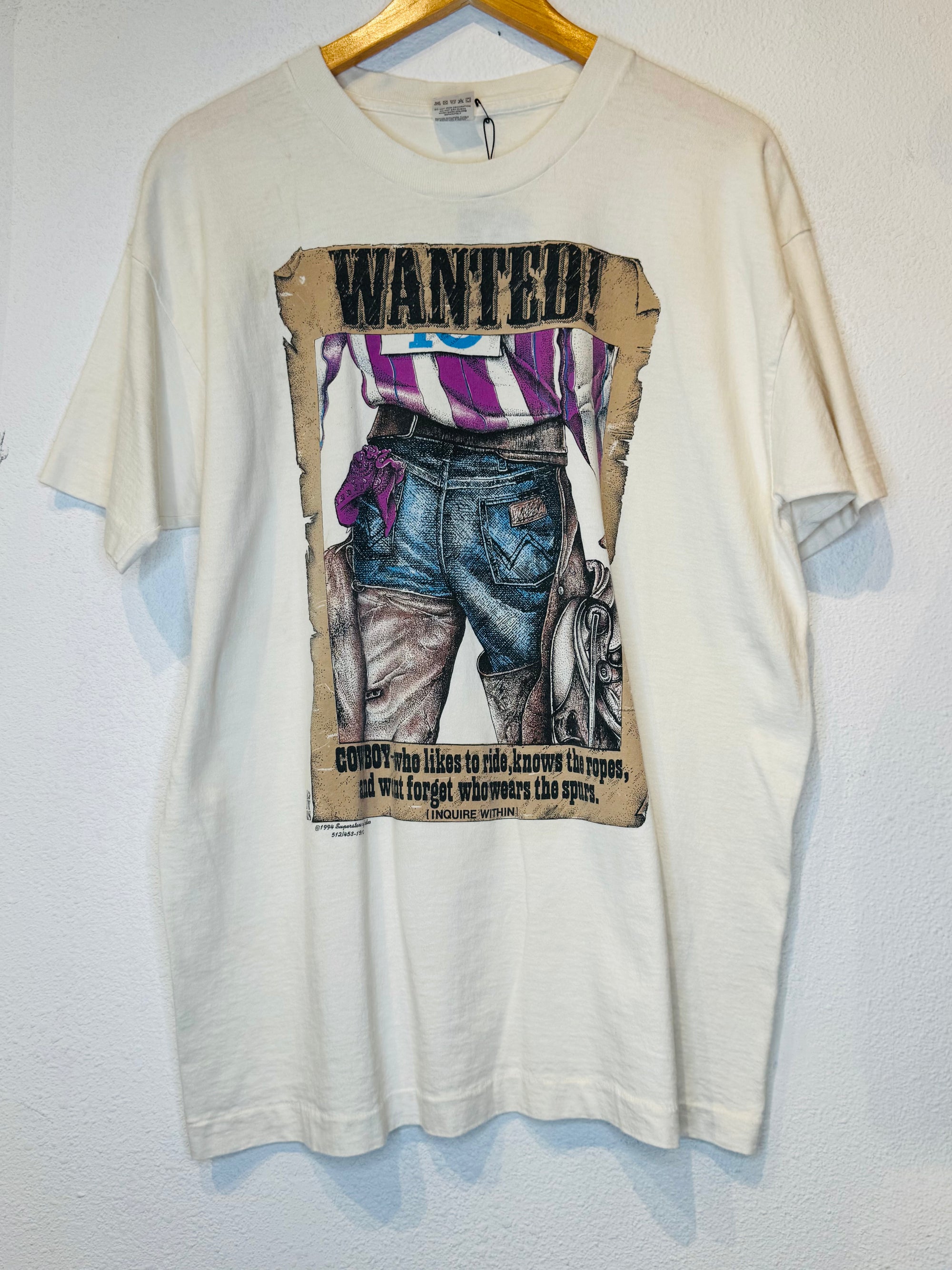Wanted Cowboy Vintage Tee