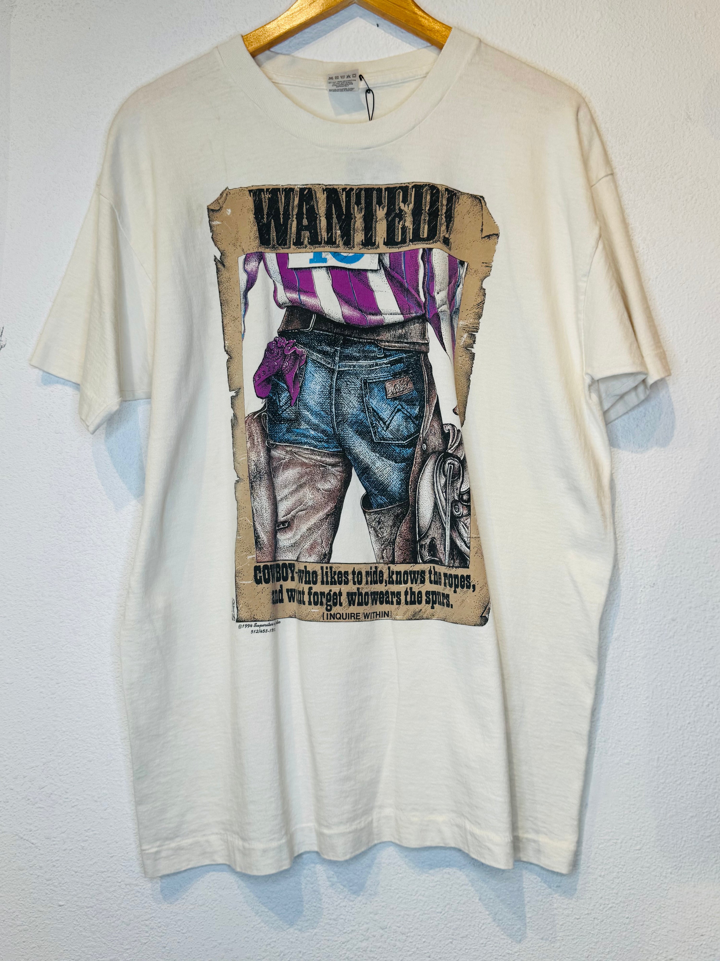 Wanted Cowboy Vintage Tee