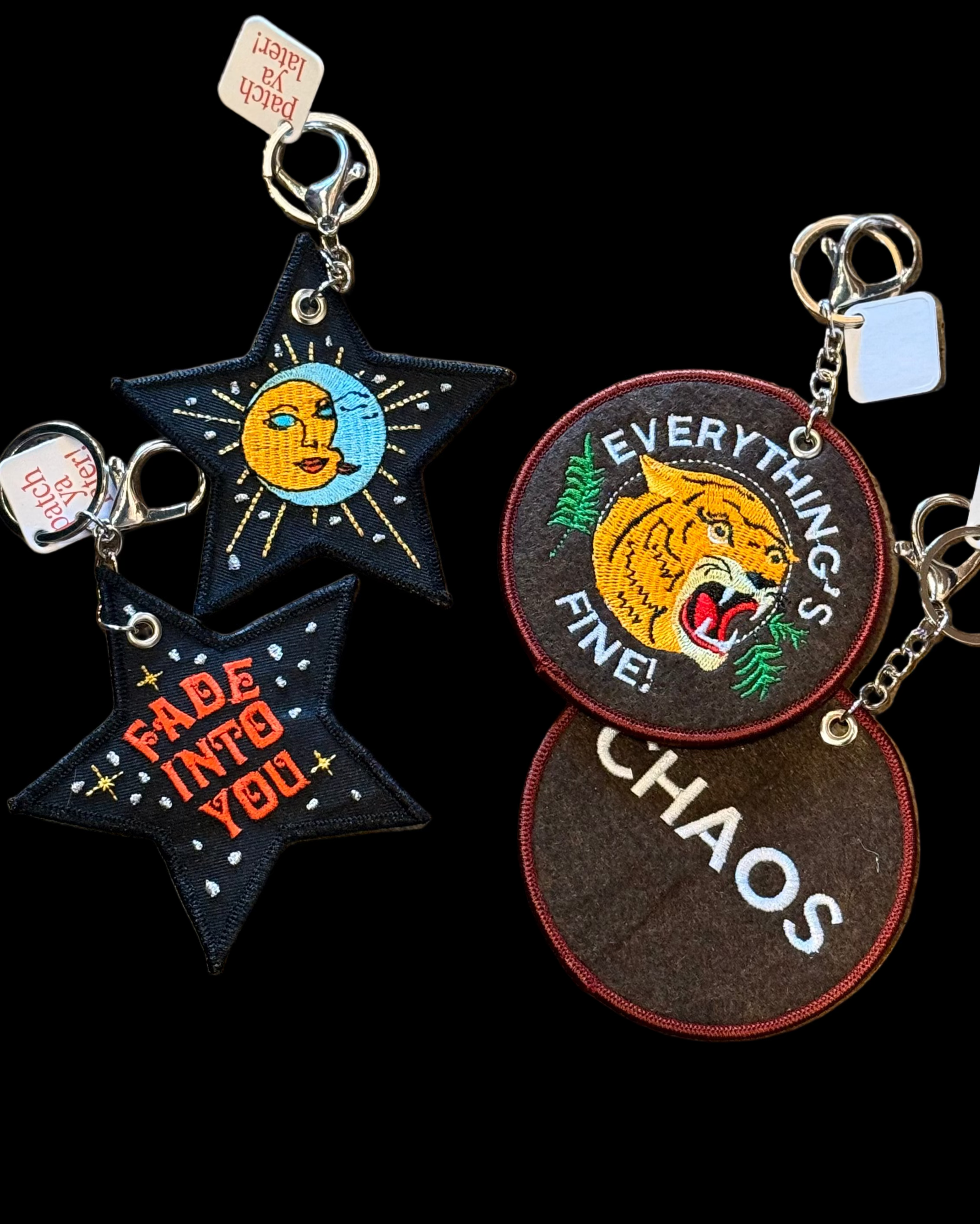 Embroidered Bag Charm