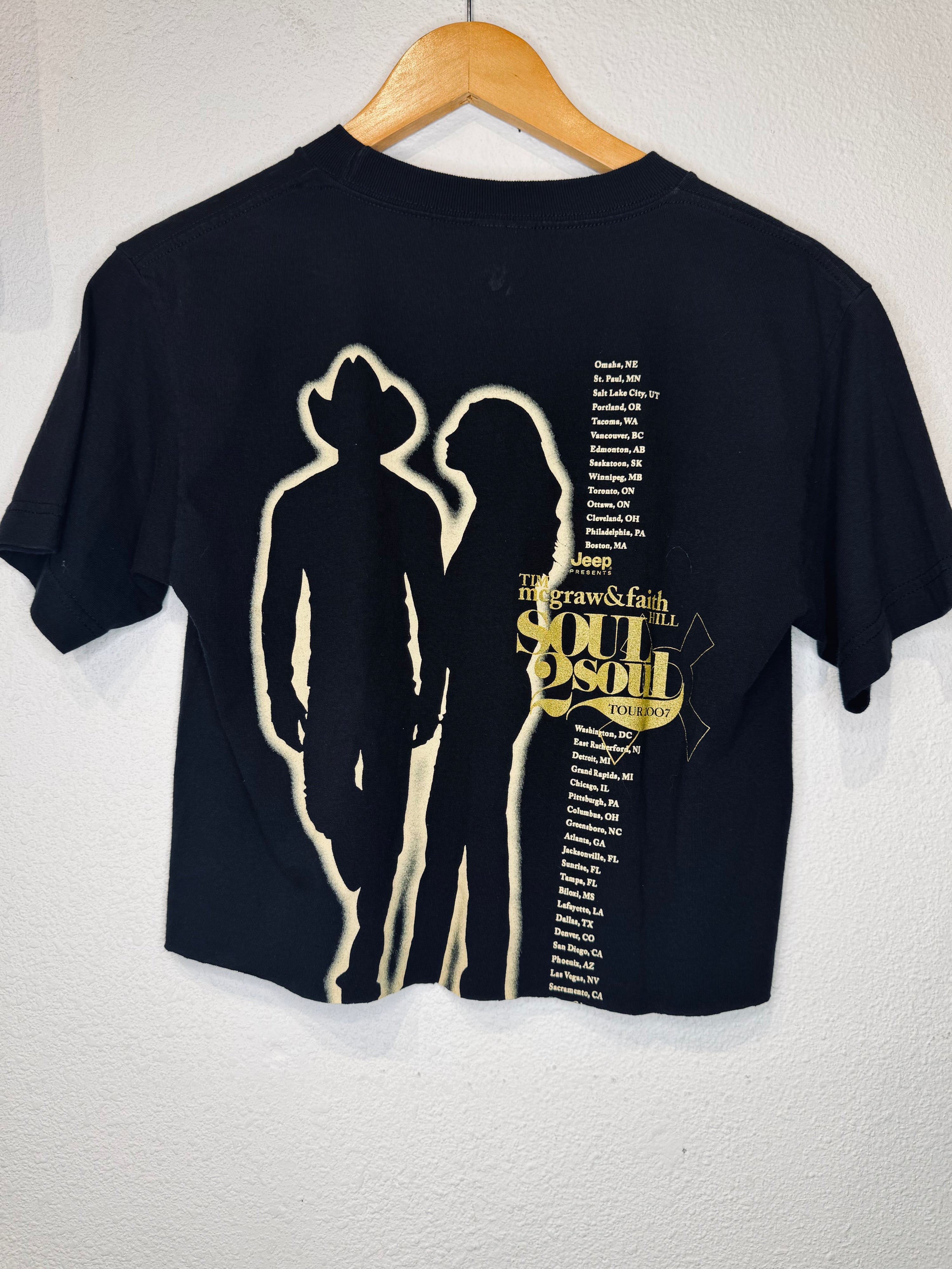 Tim McGraw Faith Hill Vintage Crop Tank