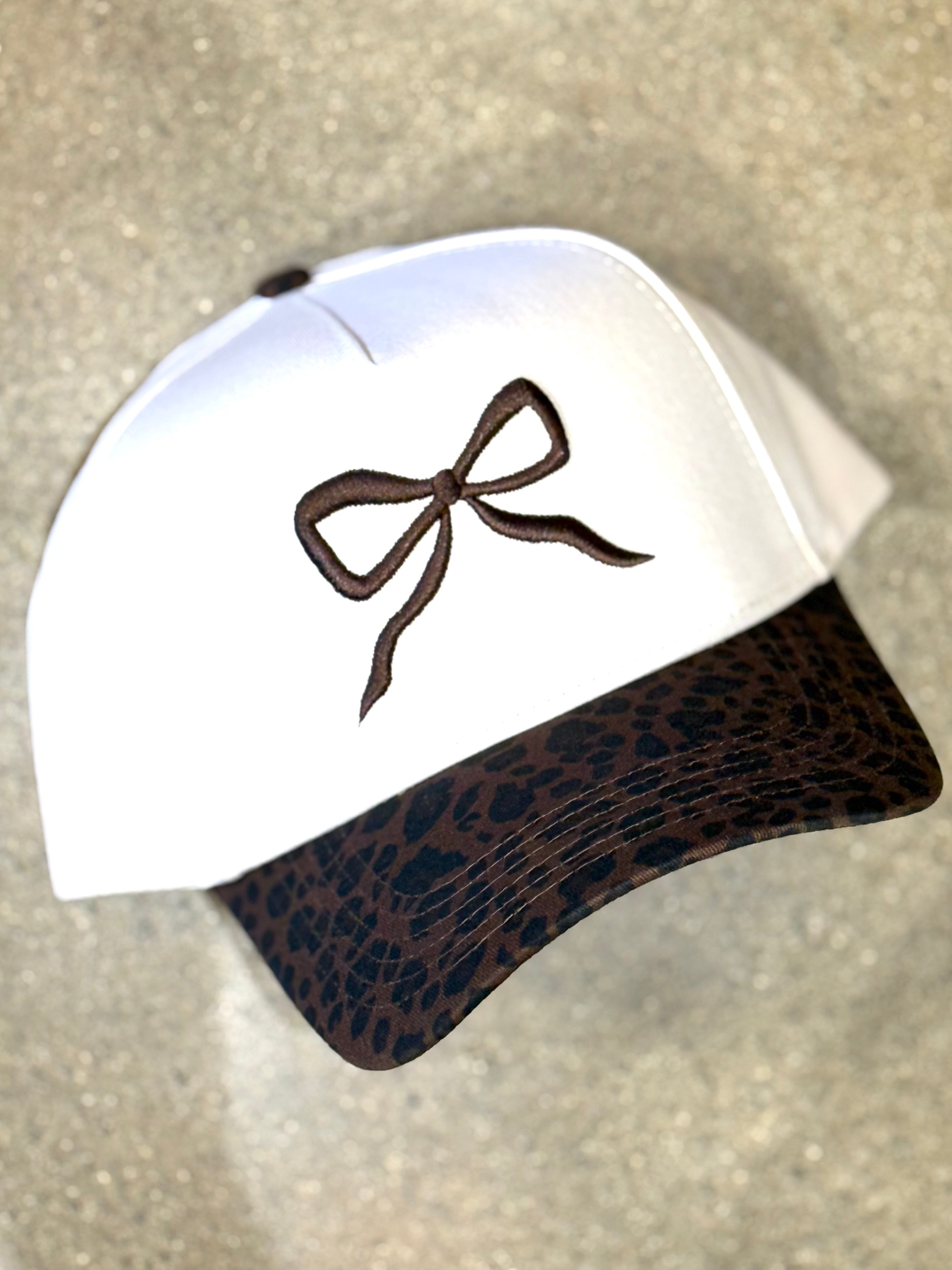 Leopard Bow Trucker Hat