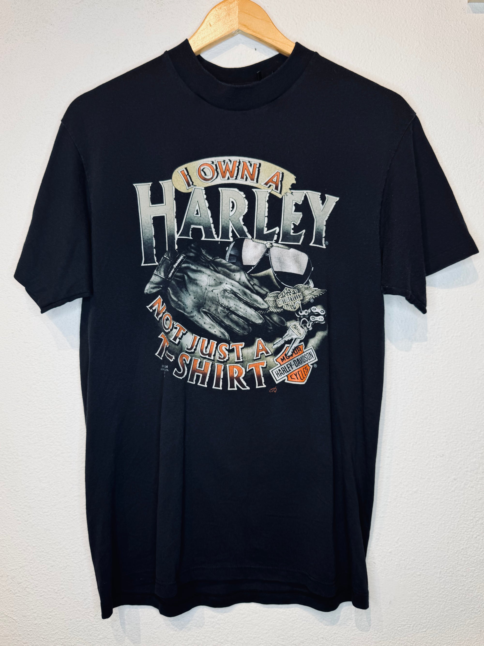 Own a Harley 3D Emblem '90 Vintage Tee
