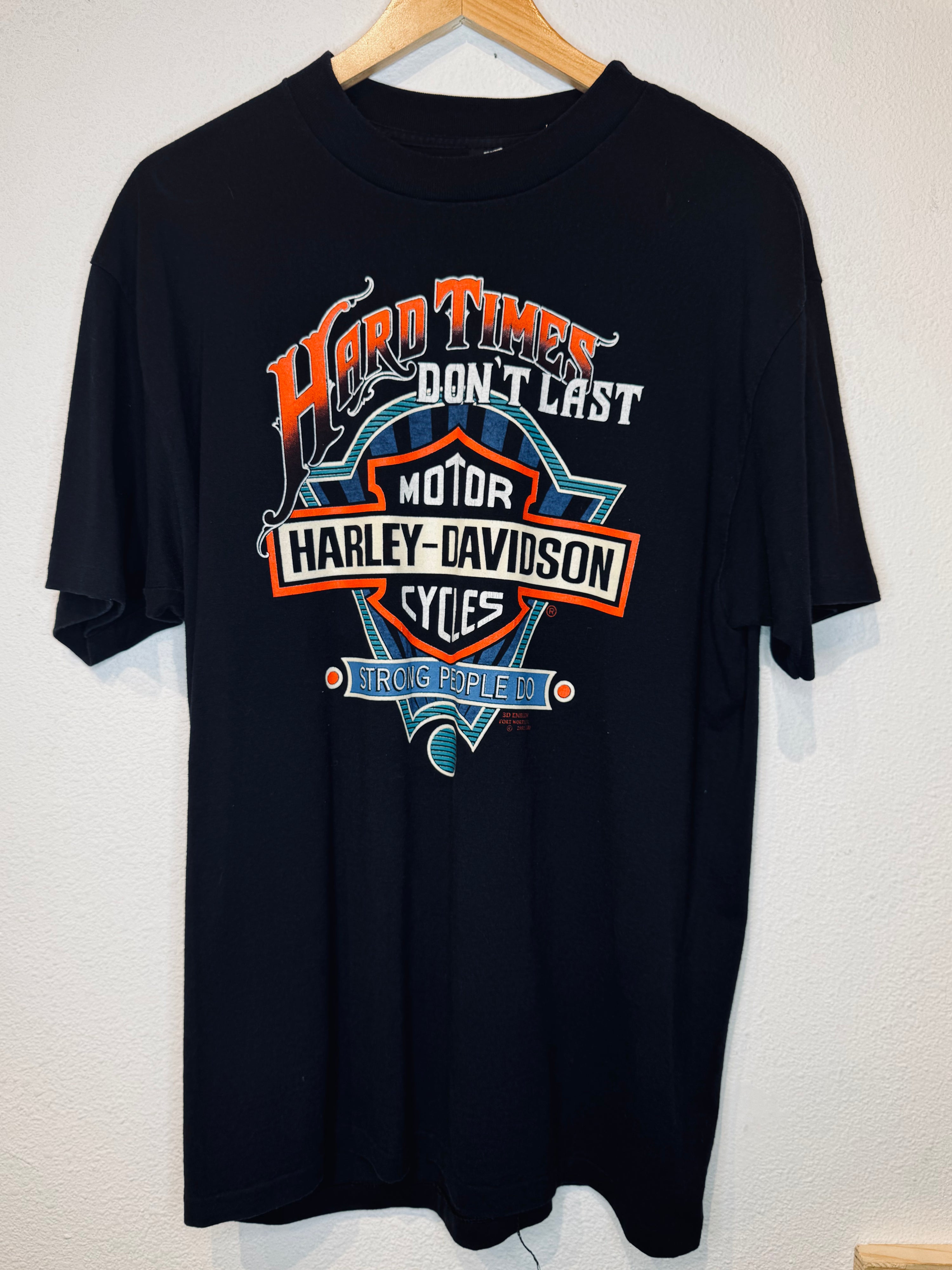 Hard Times 3D Emblem '91 Harley Vintage Tee