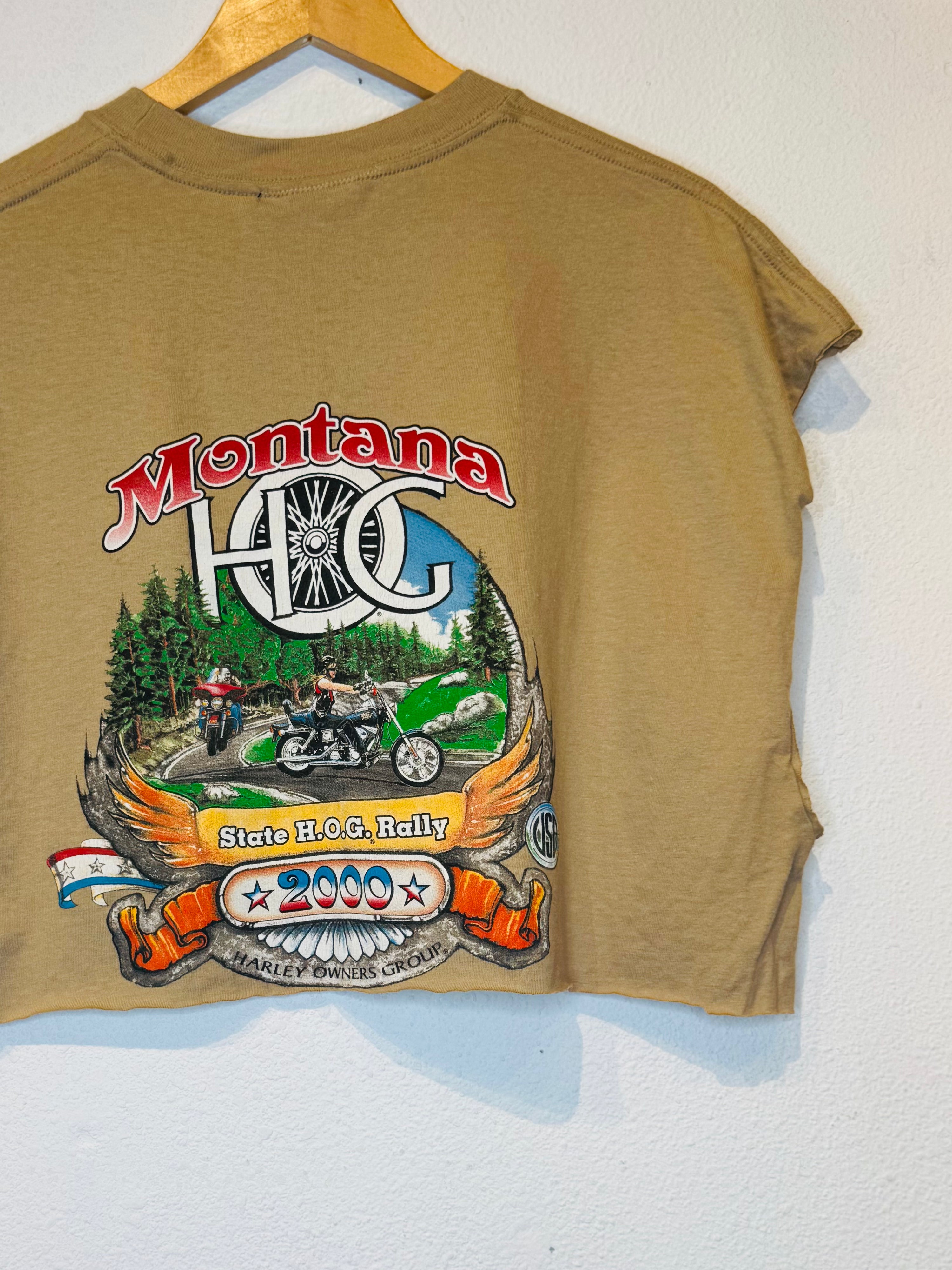 Montana Harley Vintage Crop Tank