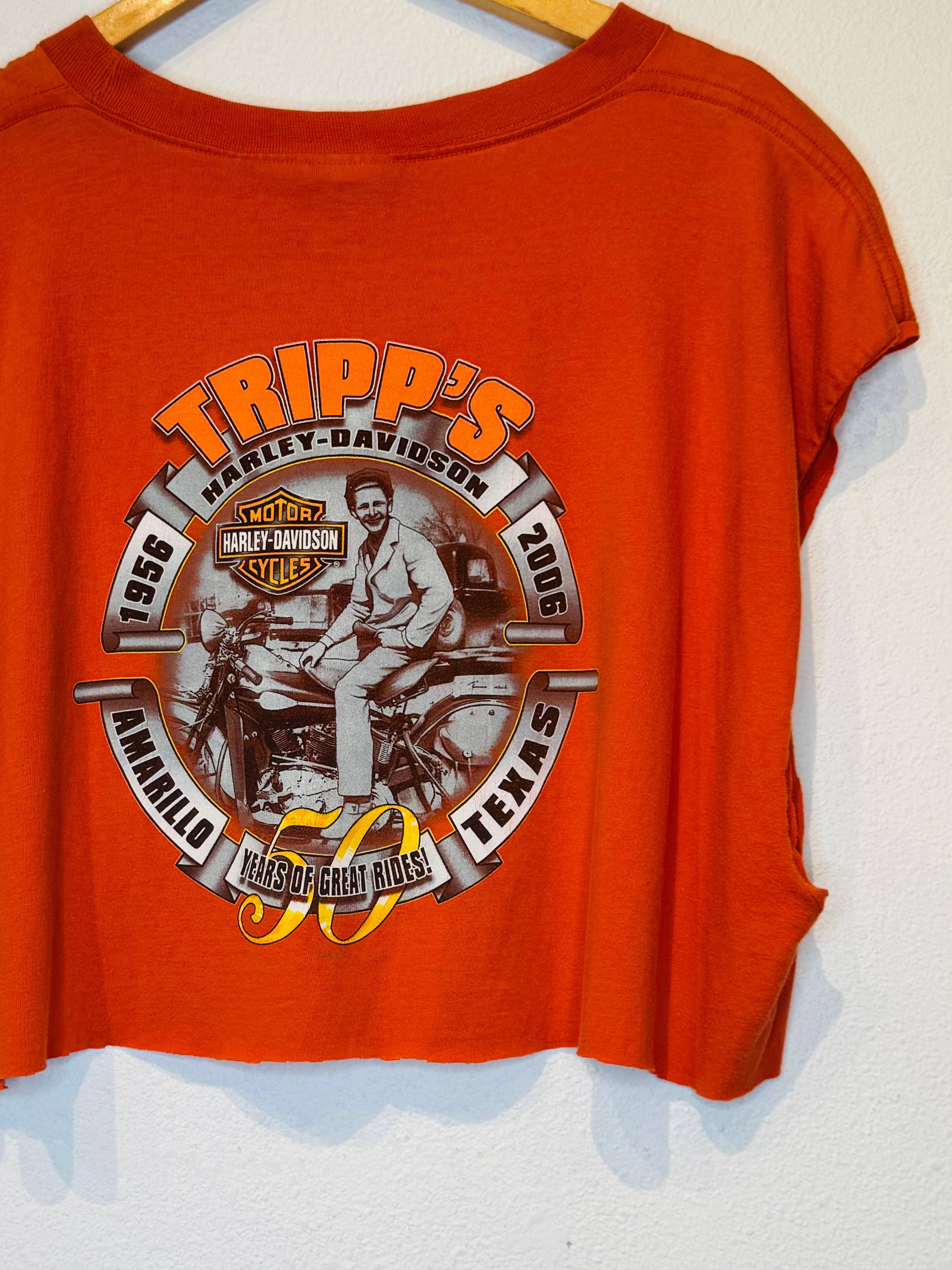 Tripps Harley Vintage Crop Tank