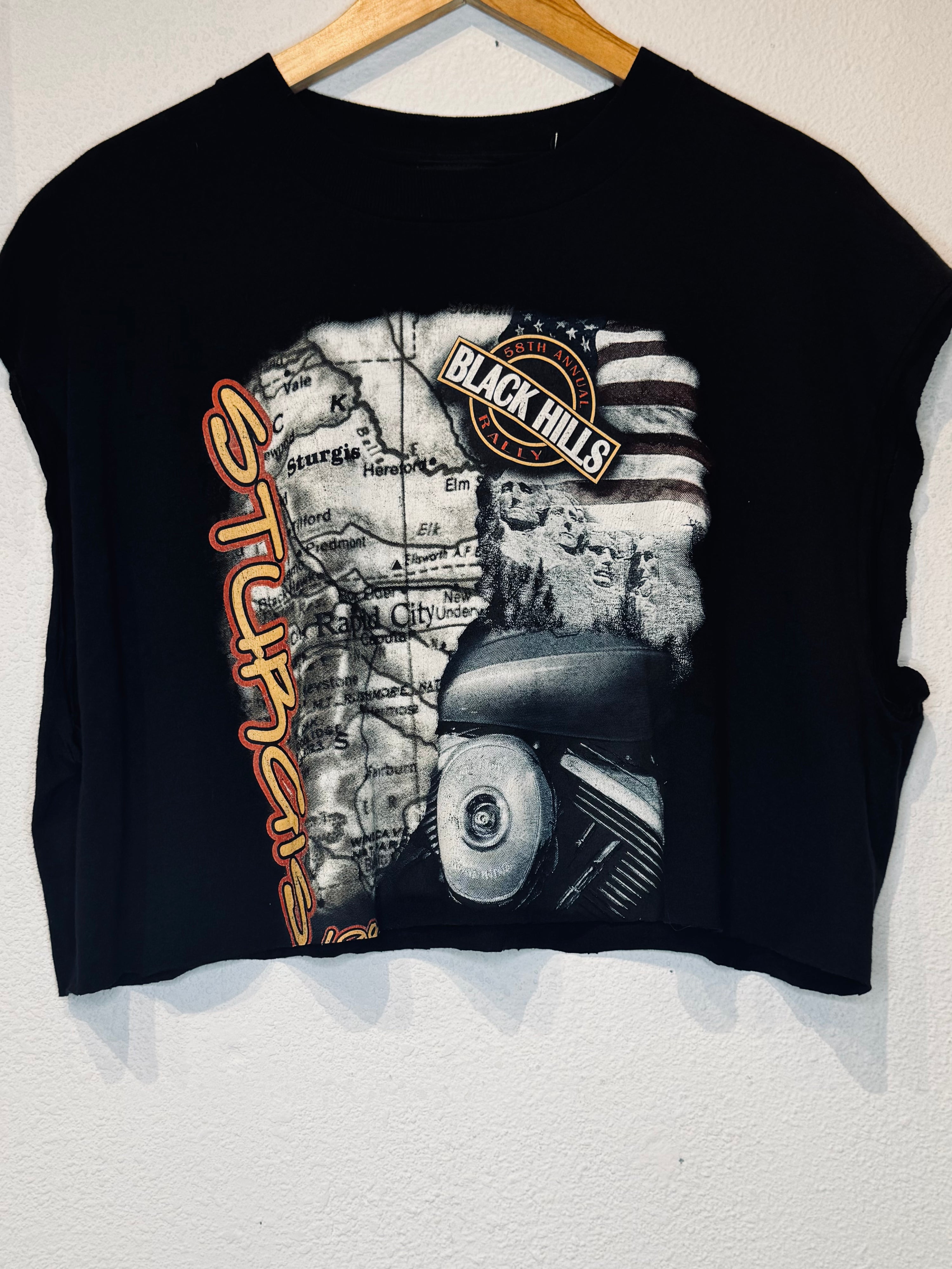 Sturgis '98 Harley Vintage Crop Tank