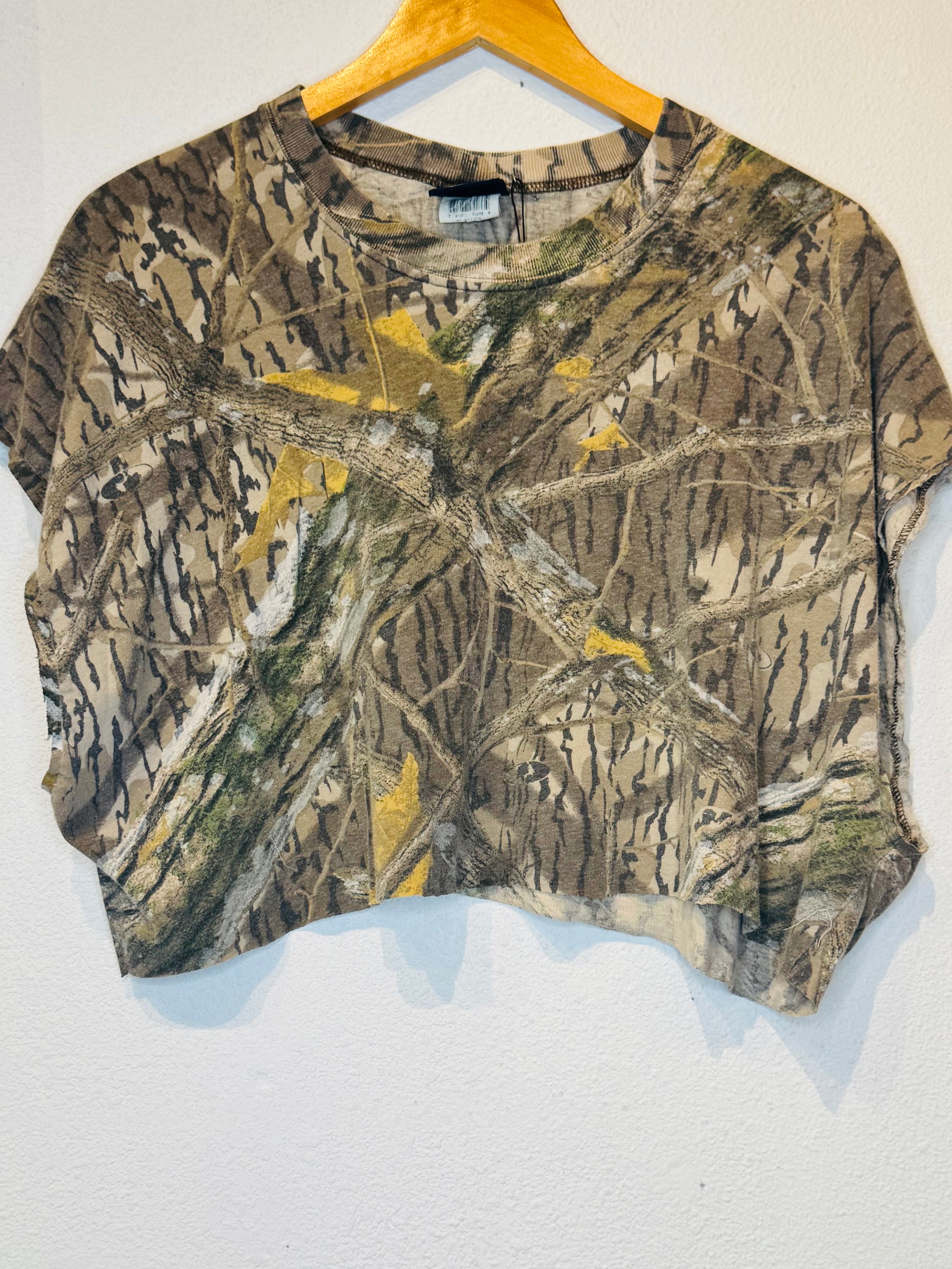 Shadow Branch Camo Vintage Crop Tank
