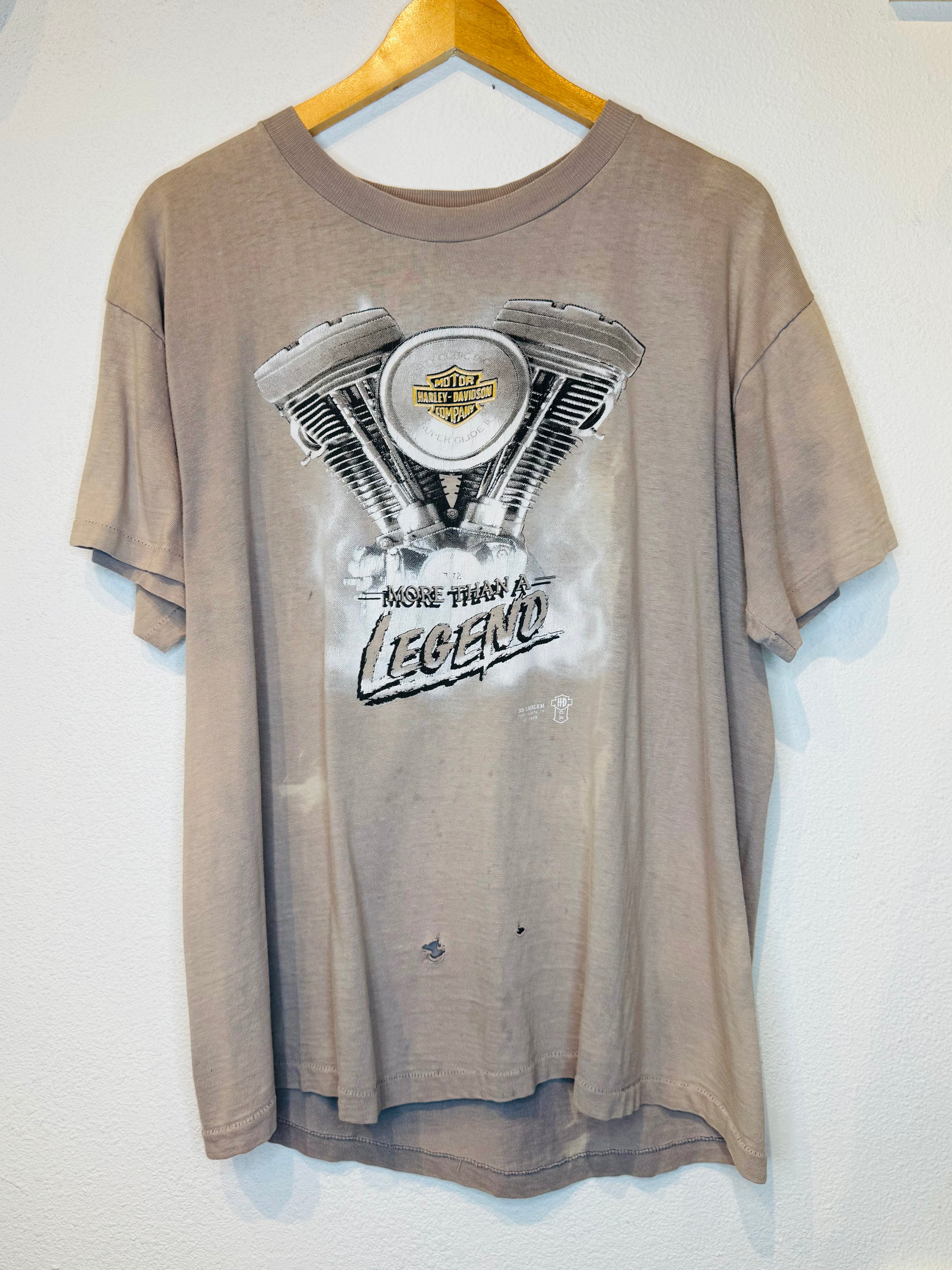More Than a Legend 3D Emblem '89 Harley Vintage Tank
