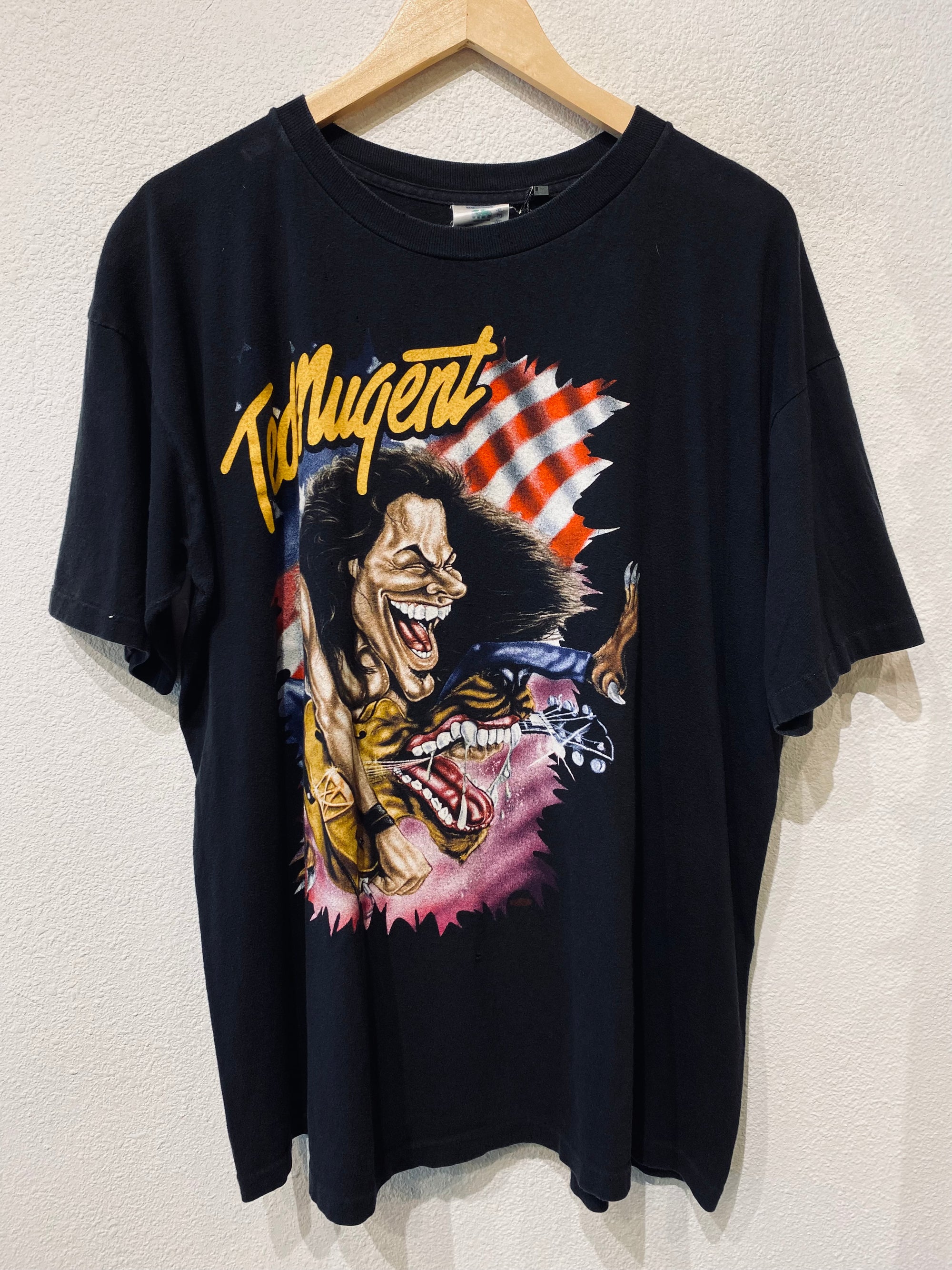 Ted Nugent Wiplash Bash Vintage Tee - Burnout