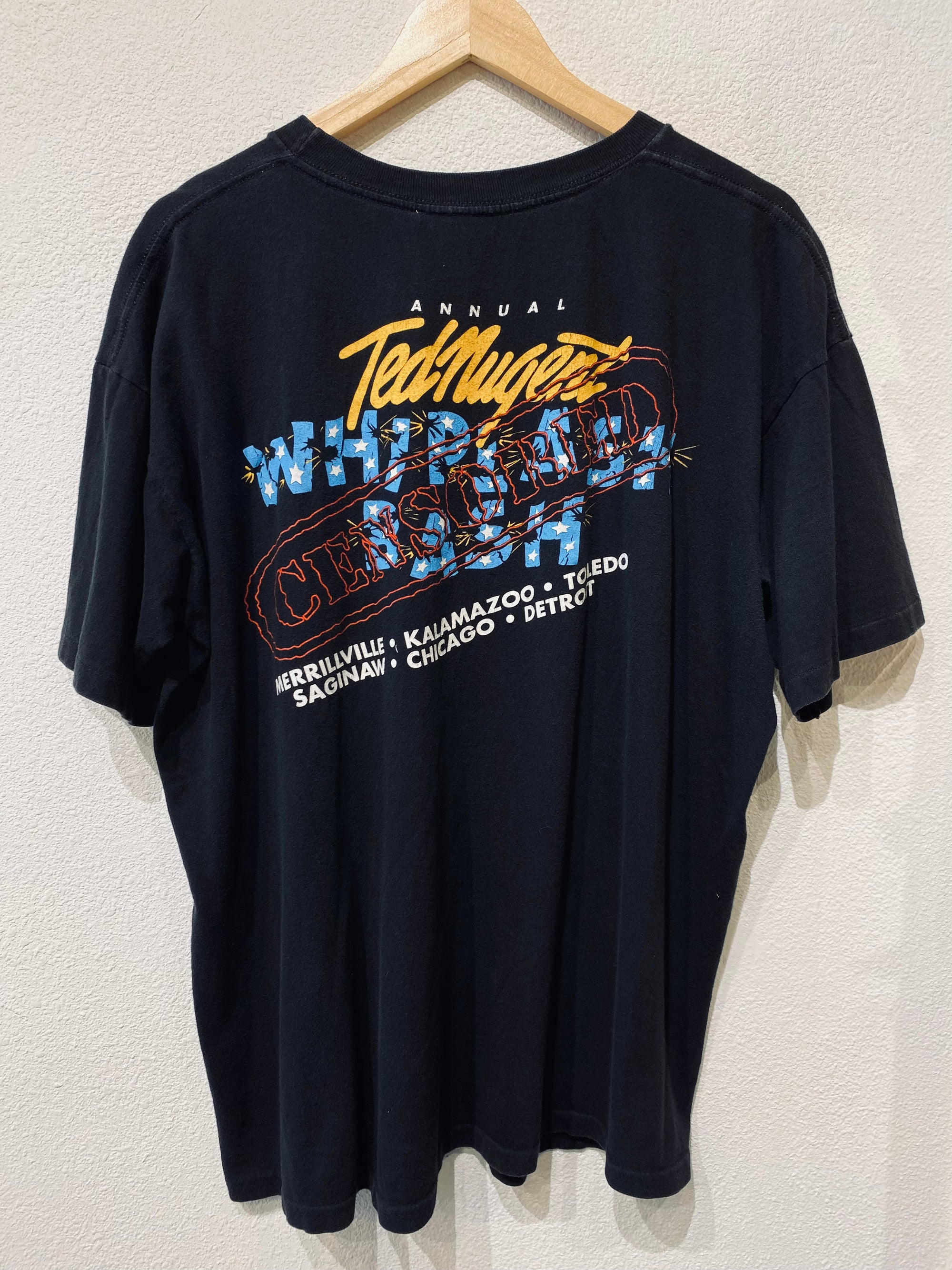 Ted Nugent Wiplash Bash Vintage Tee - Burnout