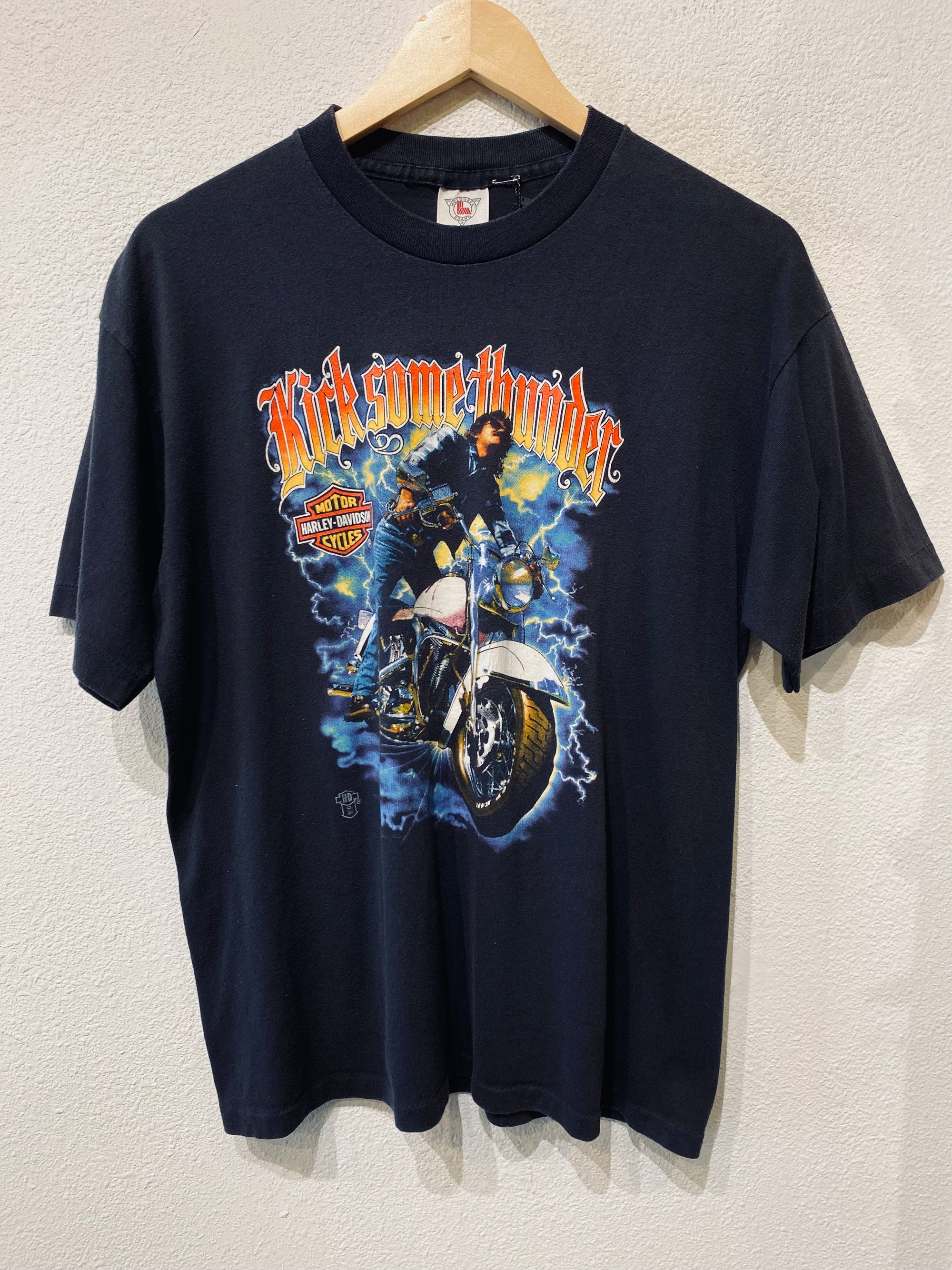 '88 Kick Some Thunder Harley Vintage Tee - Burnout