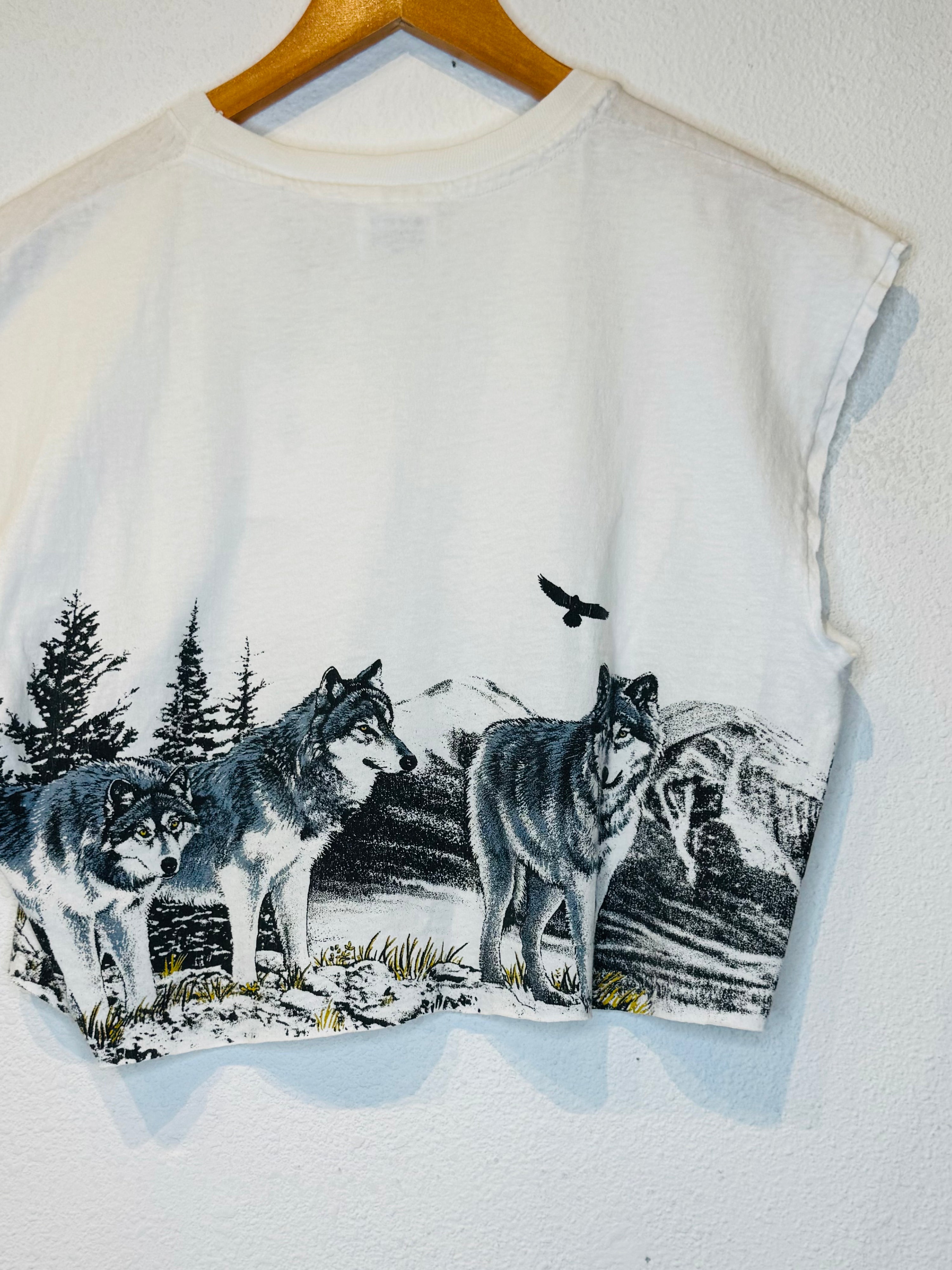 Wolves Vintage Crop Tank