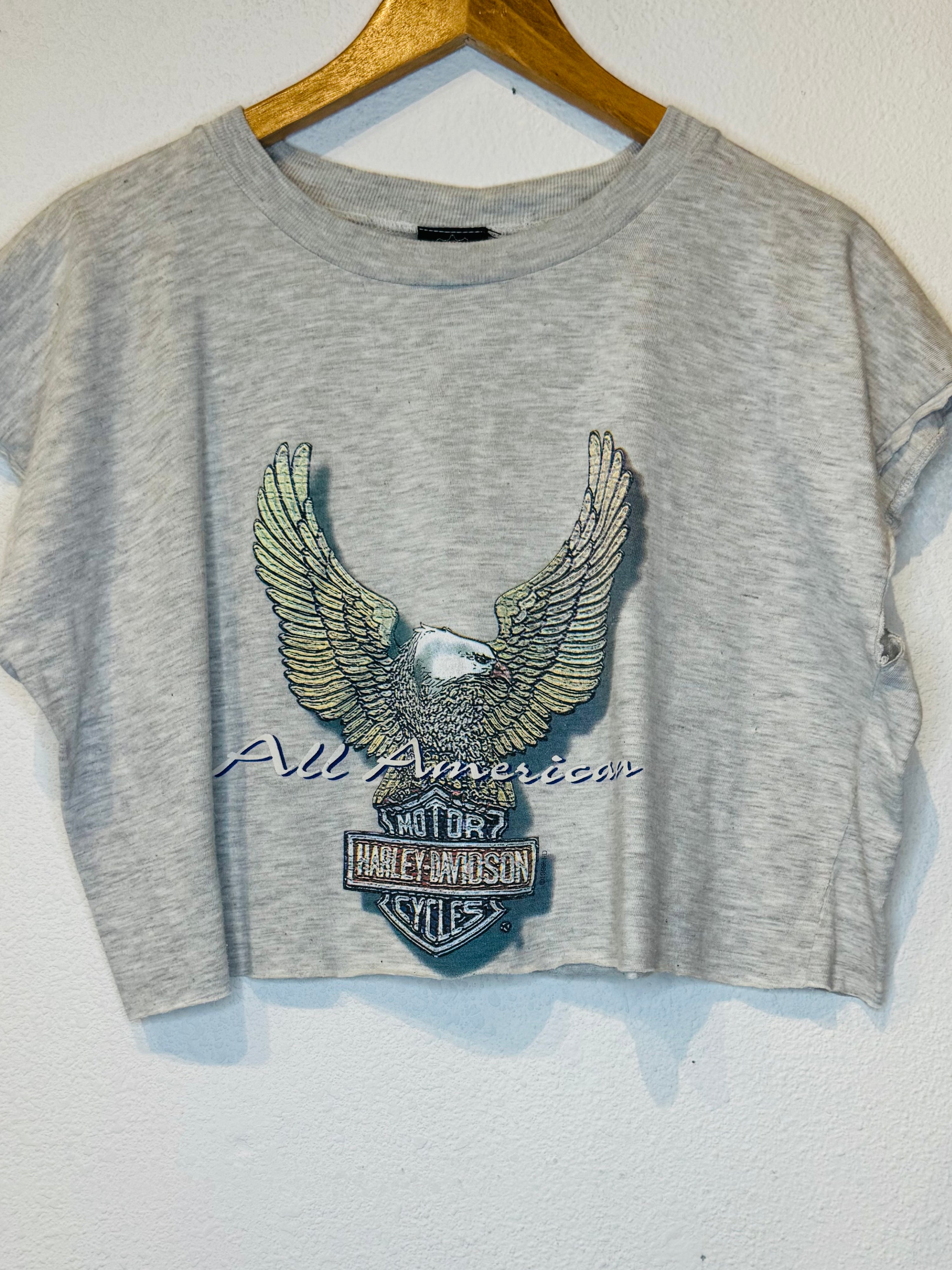 All American Harley Vintage Crop Tank
