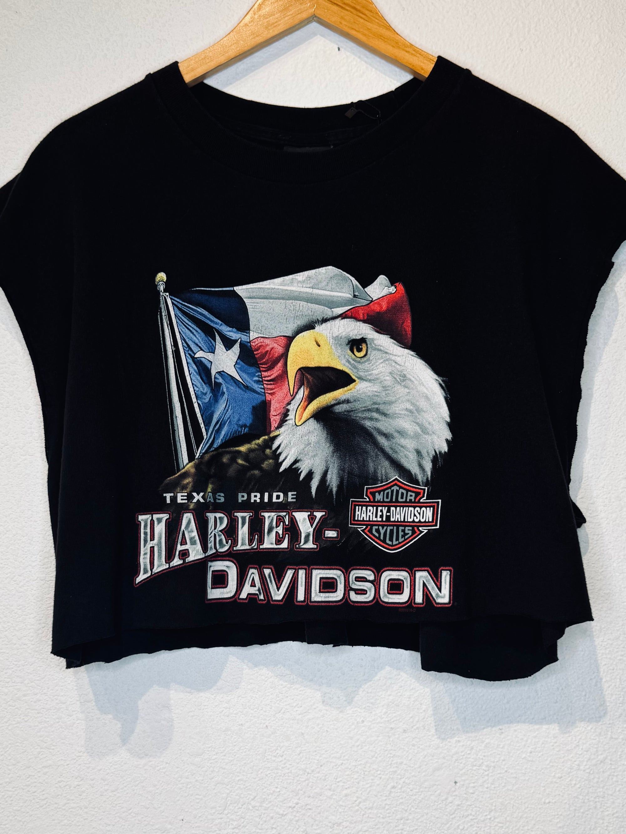 Texas Harley Vintage Crop Tank