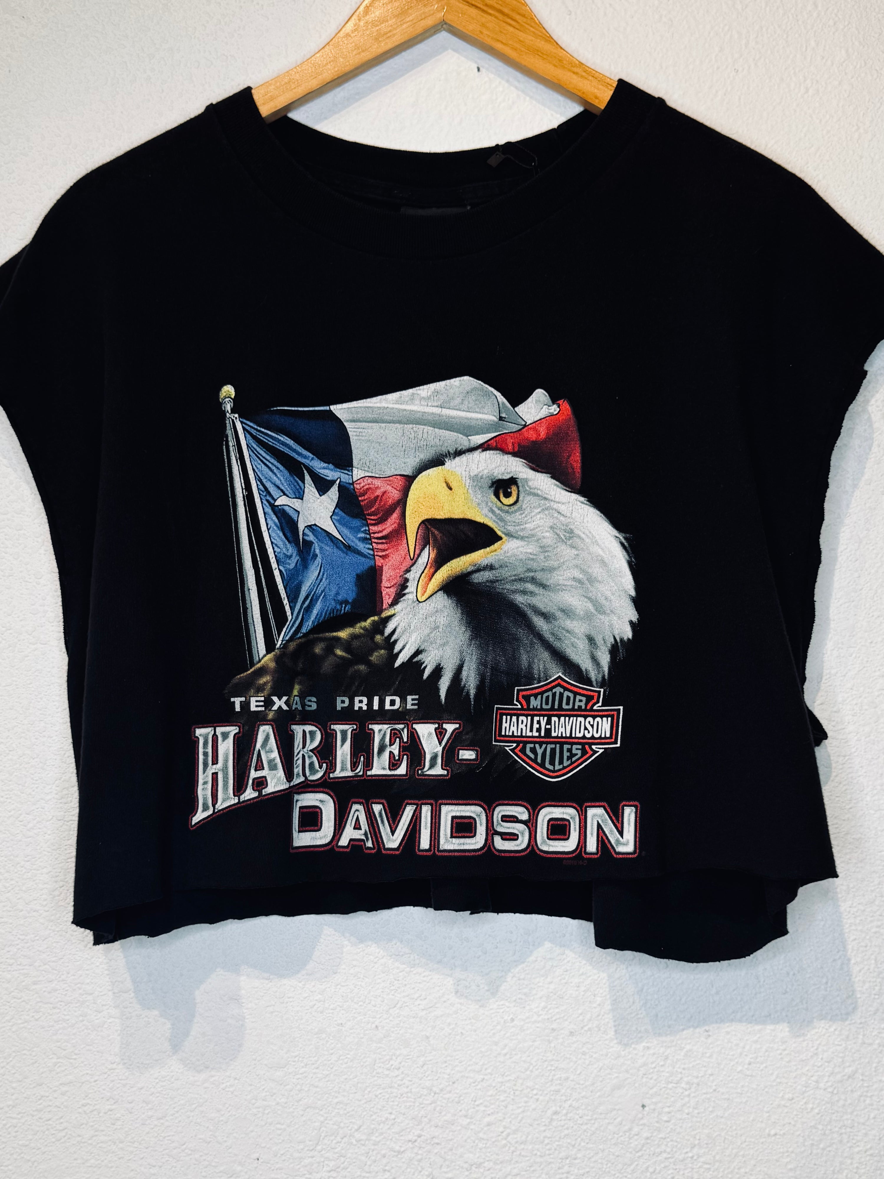 Texas Harley Vintage Crop Tank