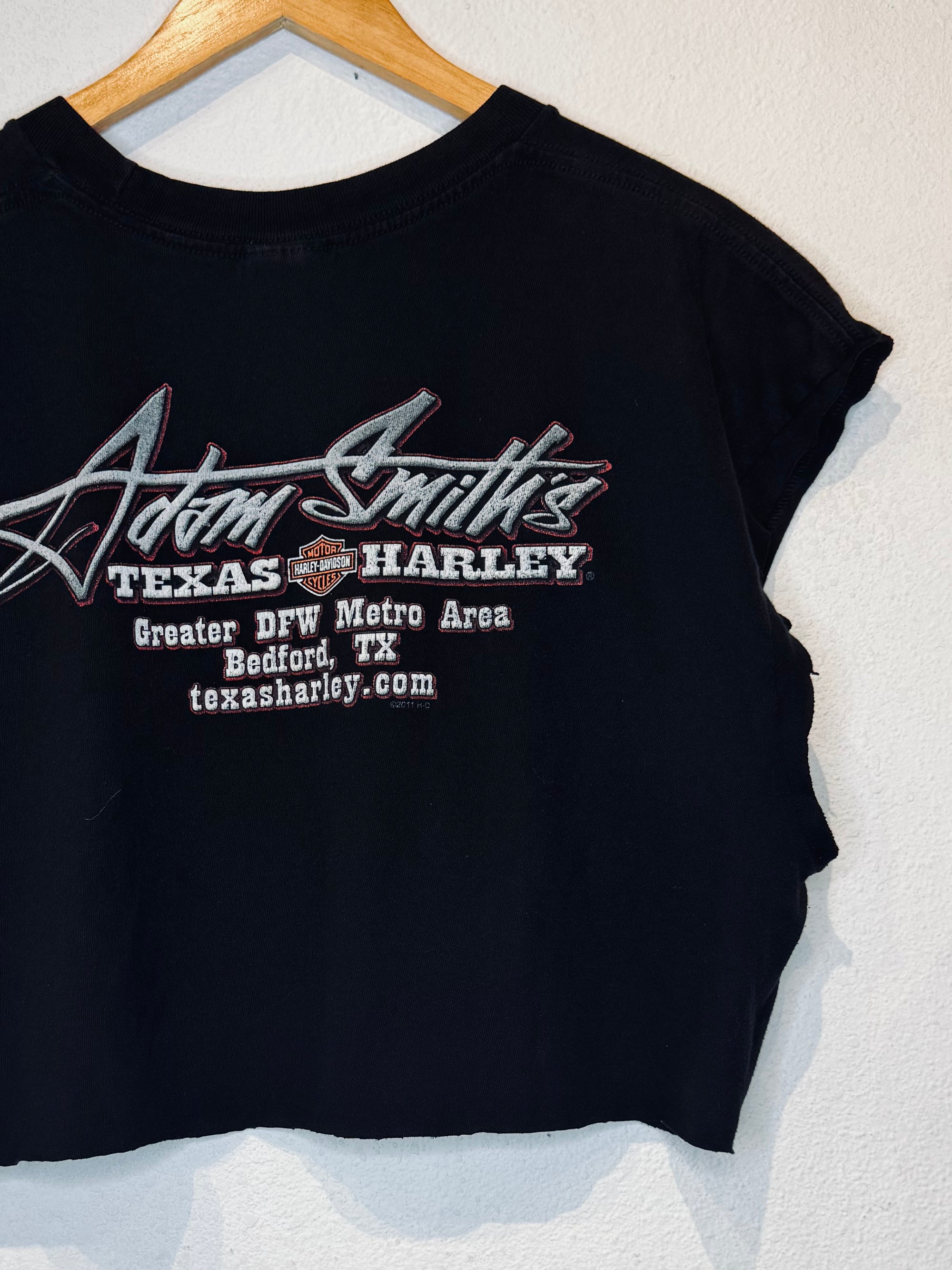 Texas Harley Vintage Crop Tank