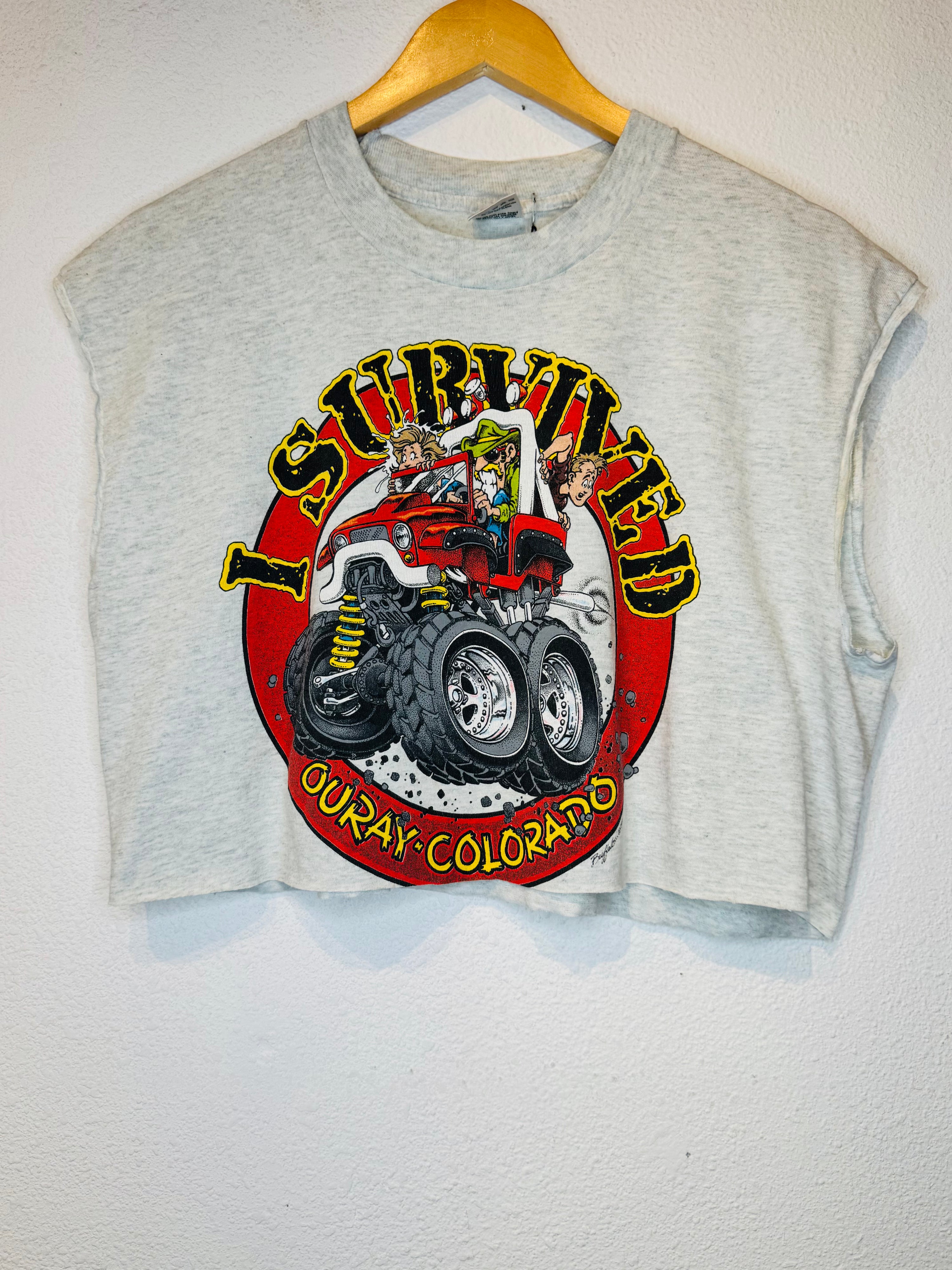 Monster Truck Vintage Crop Tank