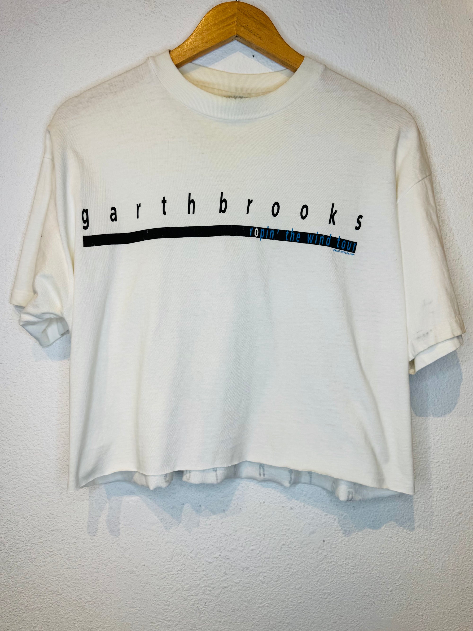 Garth Brooks Ropin Vintage Crop Tee