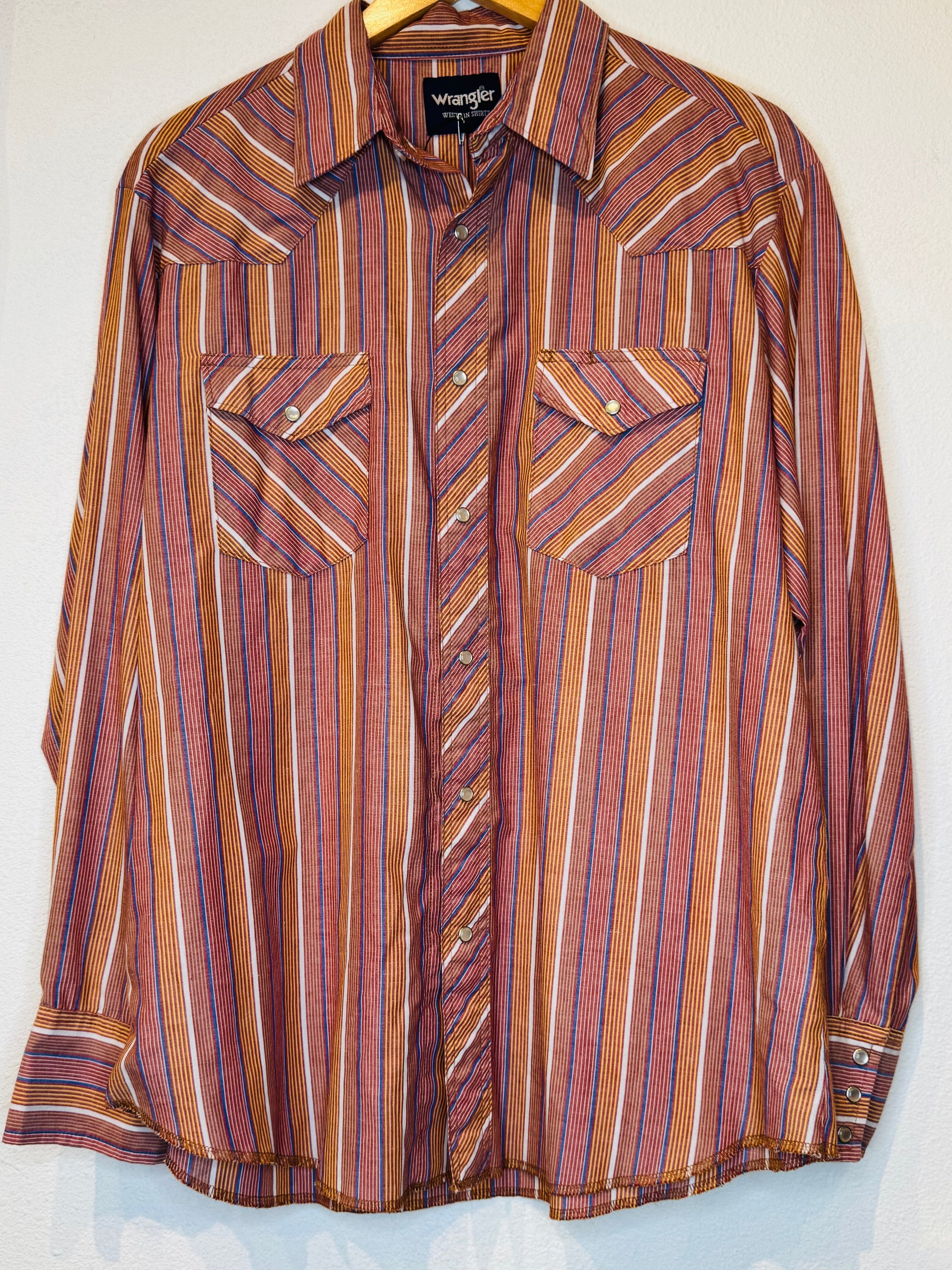 Wrangler Skinny Stripe Vintage Pearl Snap