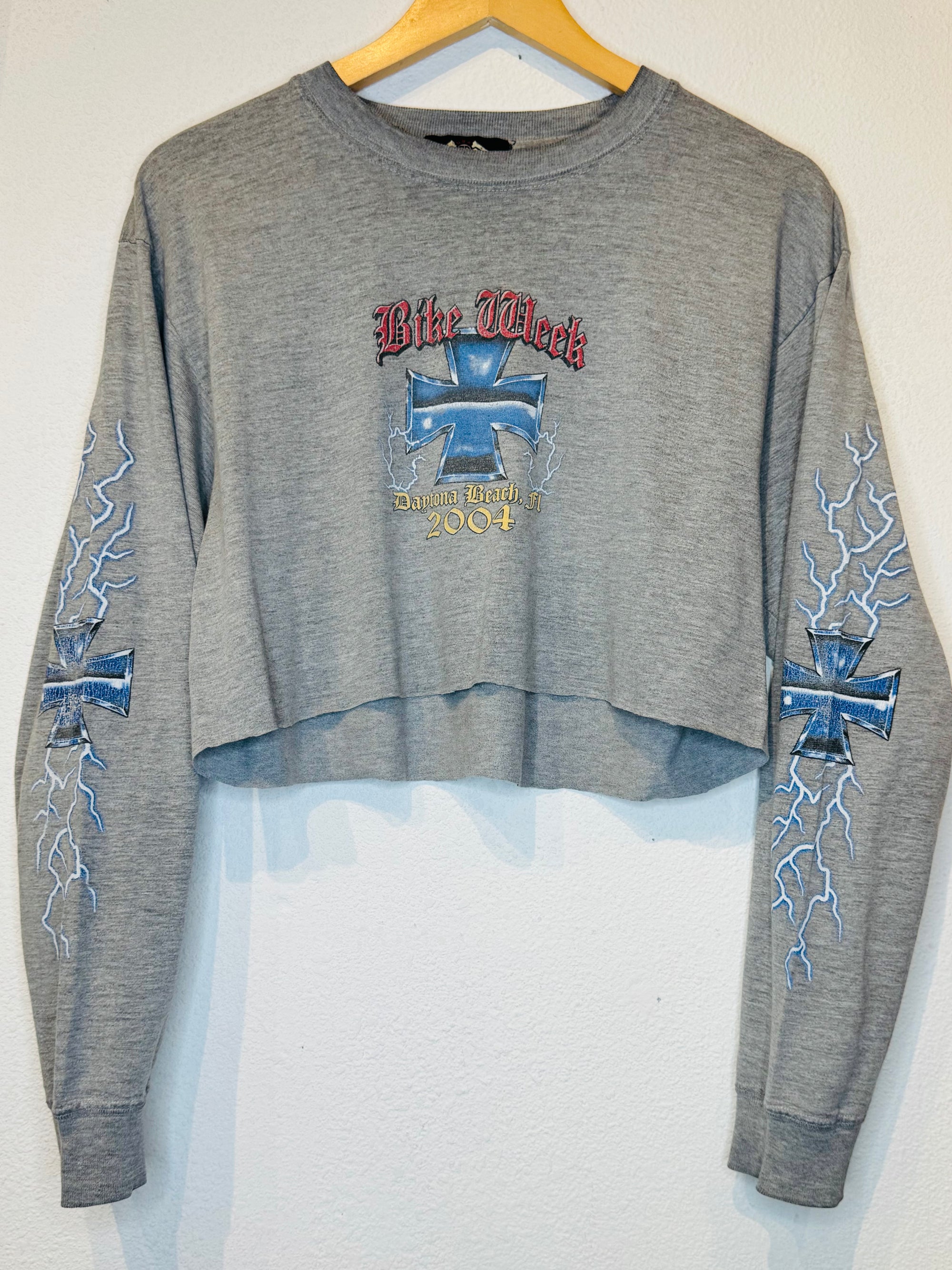 Bike Week Vintage Crop Long Sleeve