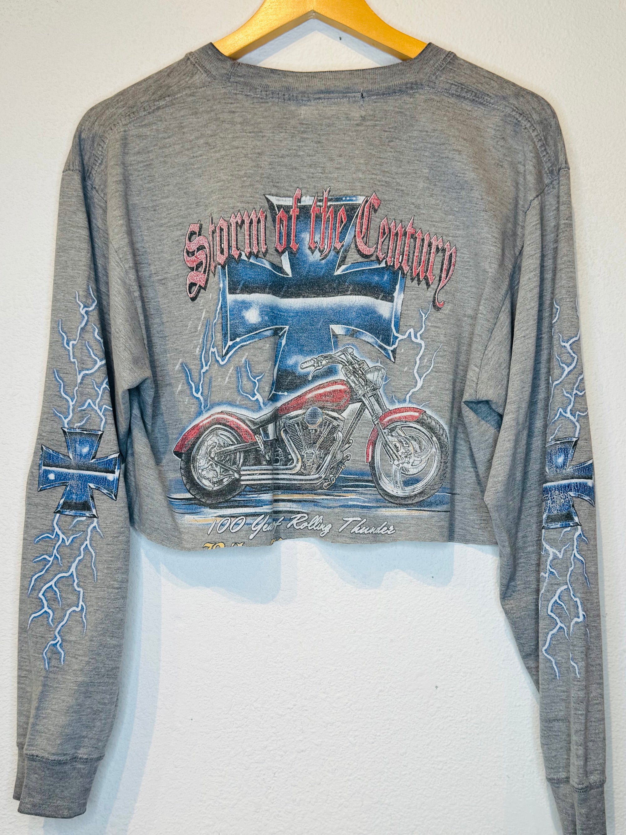 Bike Week Vintage Crop Long Sleeve