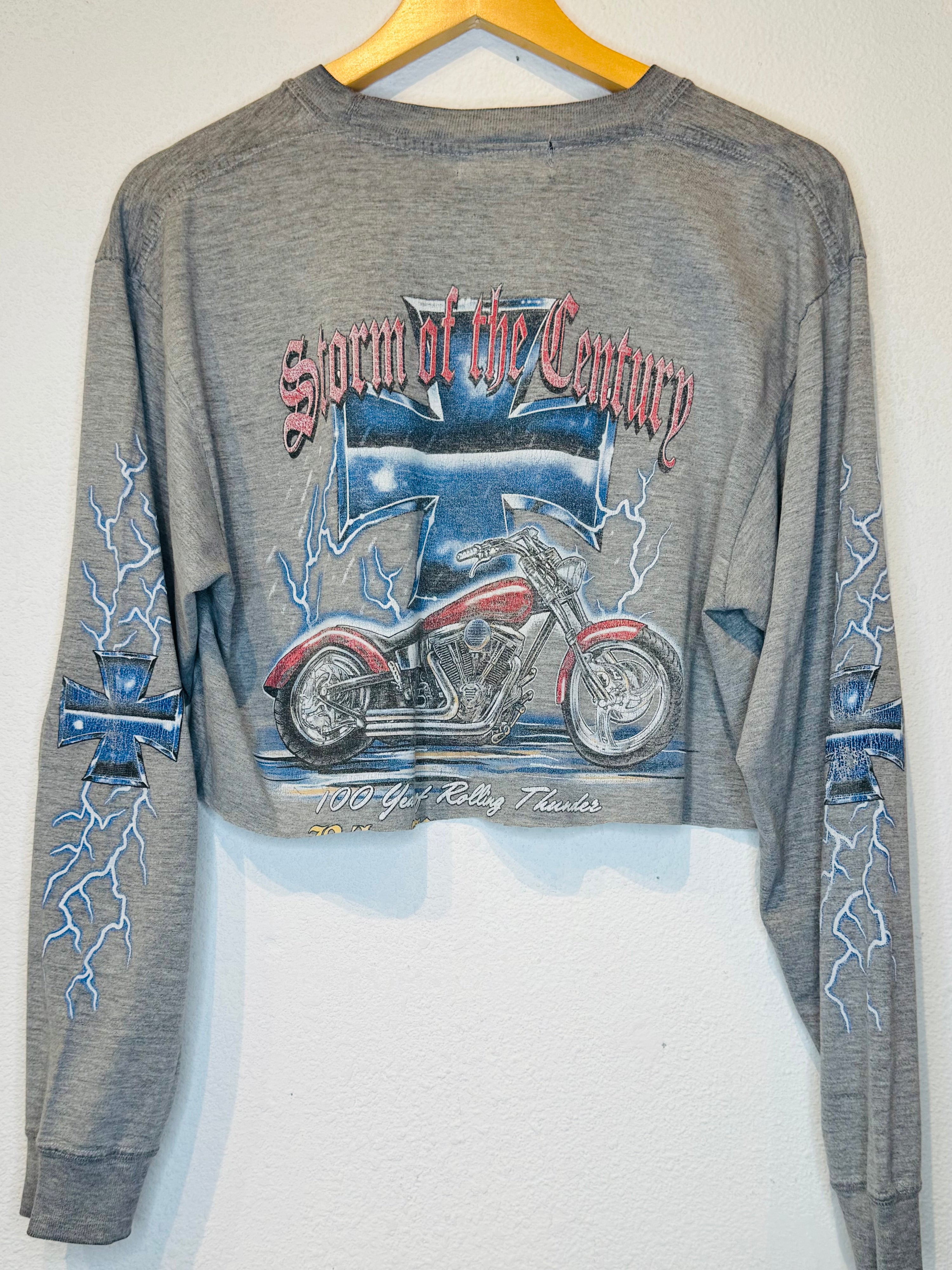Bike Week Vintage Crop Long Sleeve