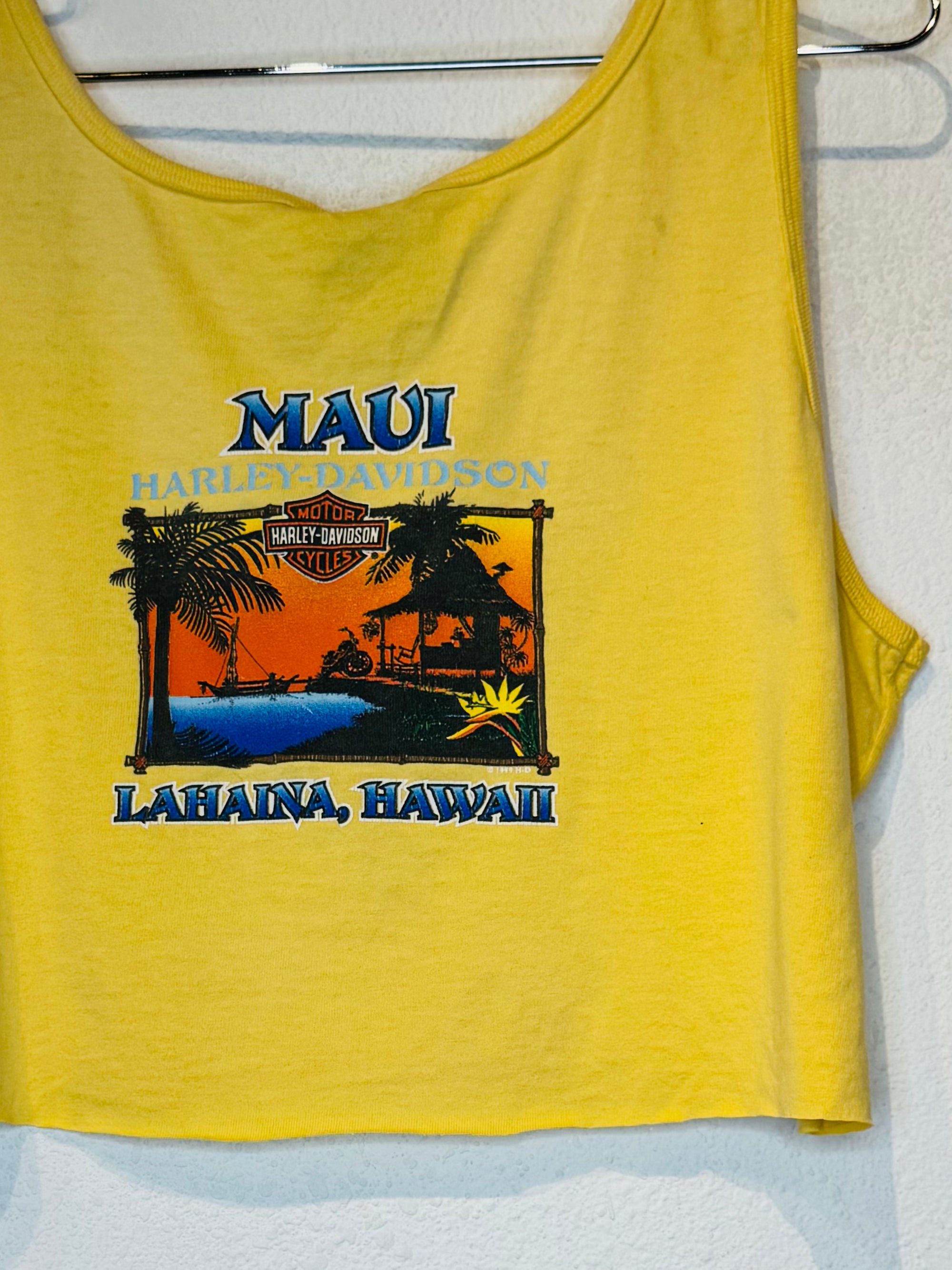 Maui Harley Vintage Crop Tank