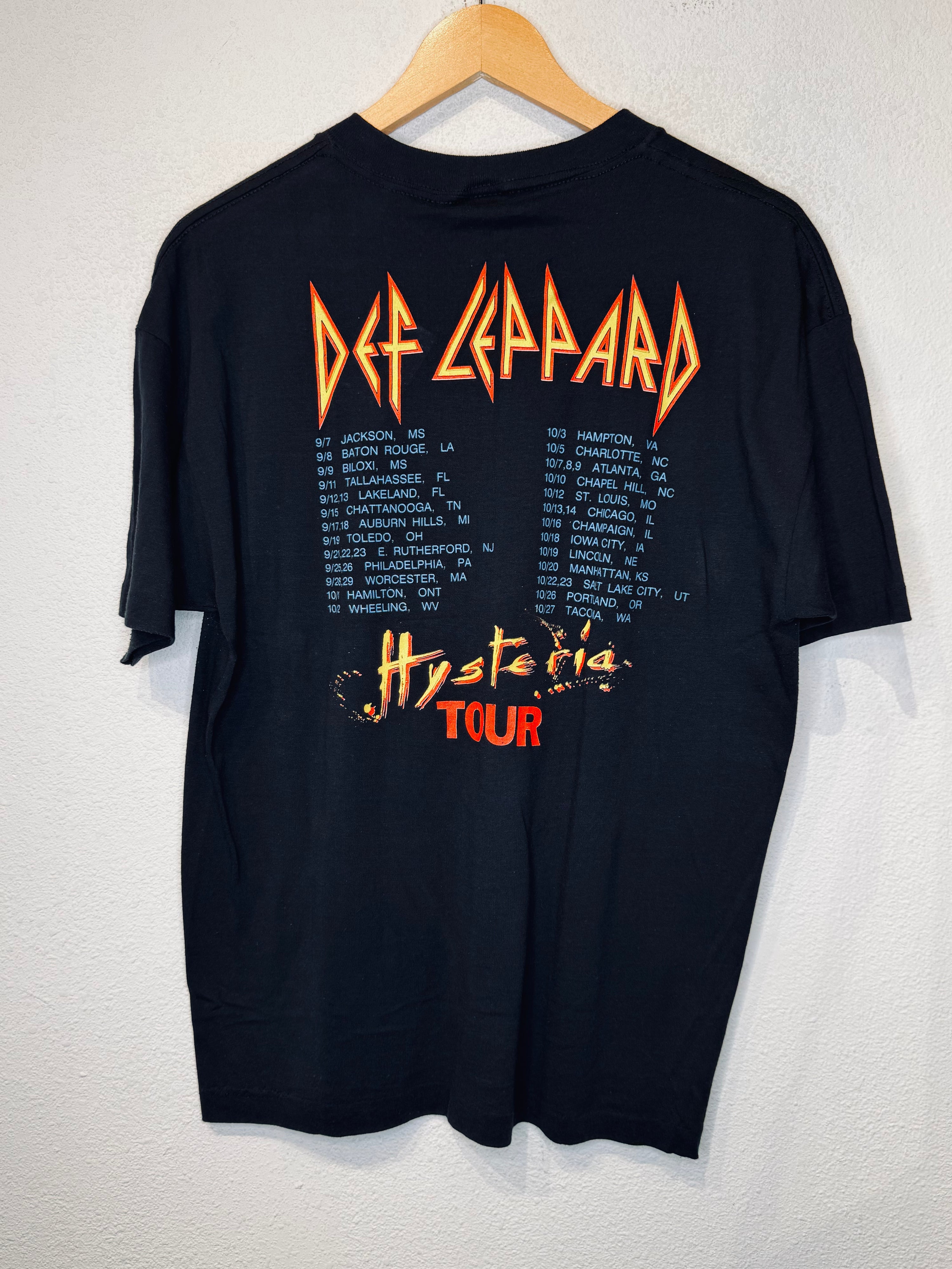 Def Leppard Hysteria Vintage Tee
