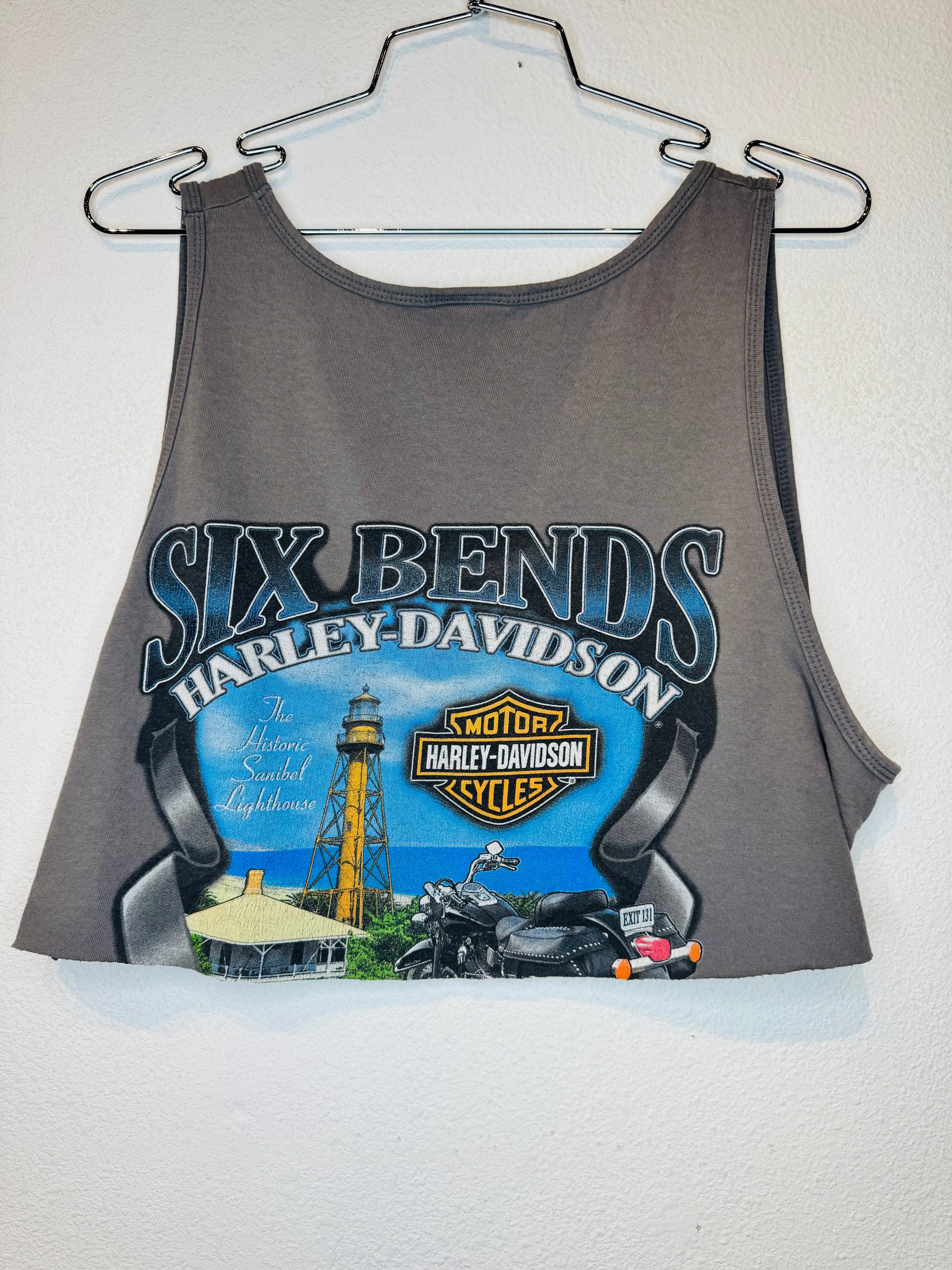 Sig Bends Harley Vintage Crop Tank