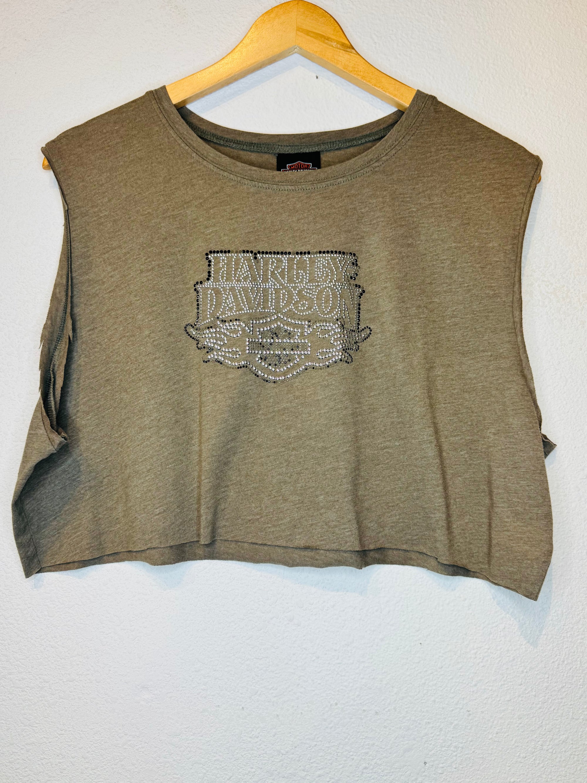 Greenville Harley Vintage Crop Tank