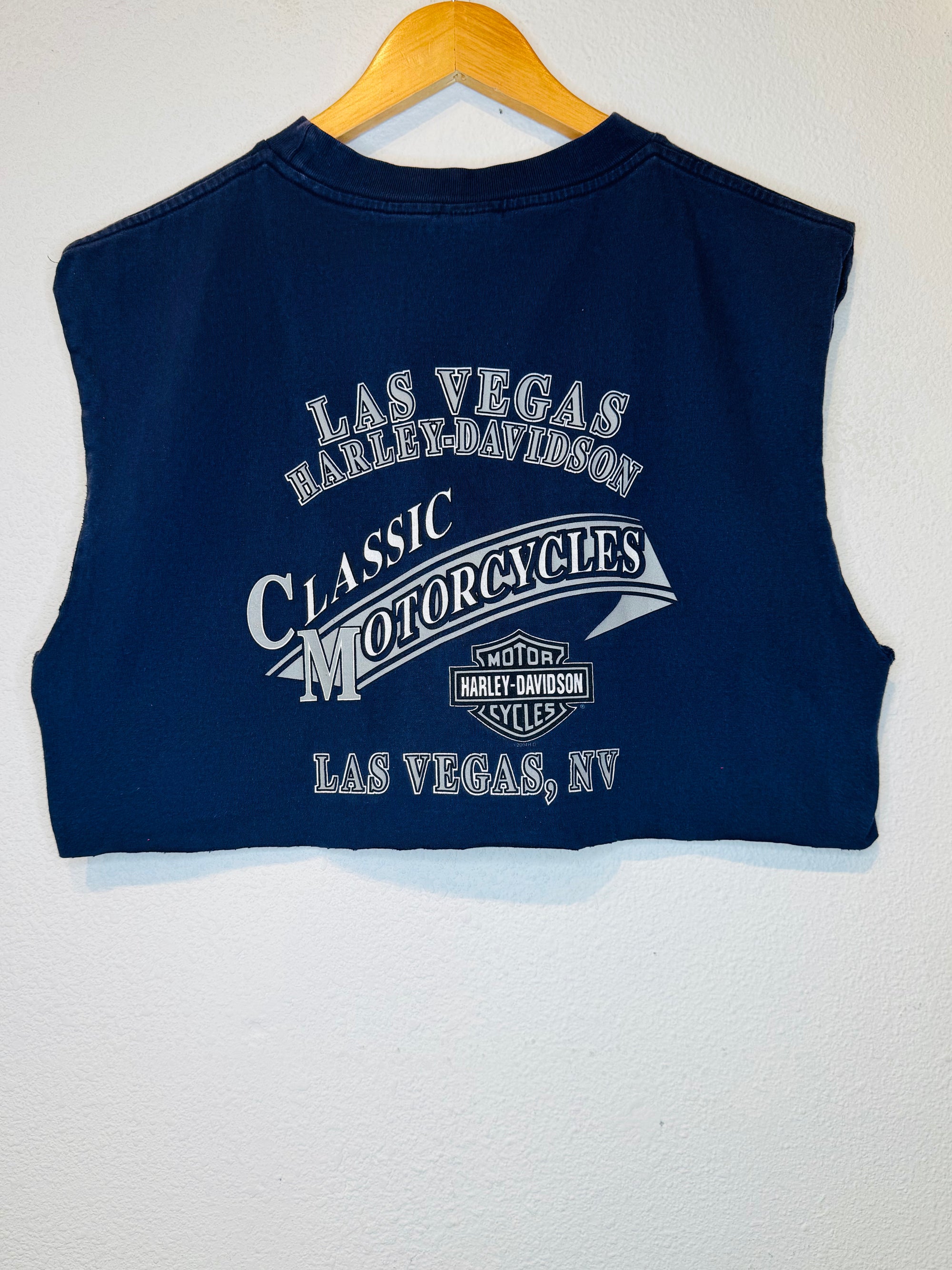 Vegas Harley Vintage Crop Tank